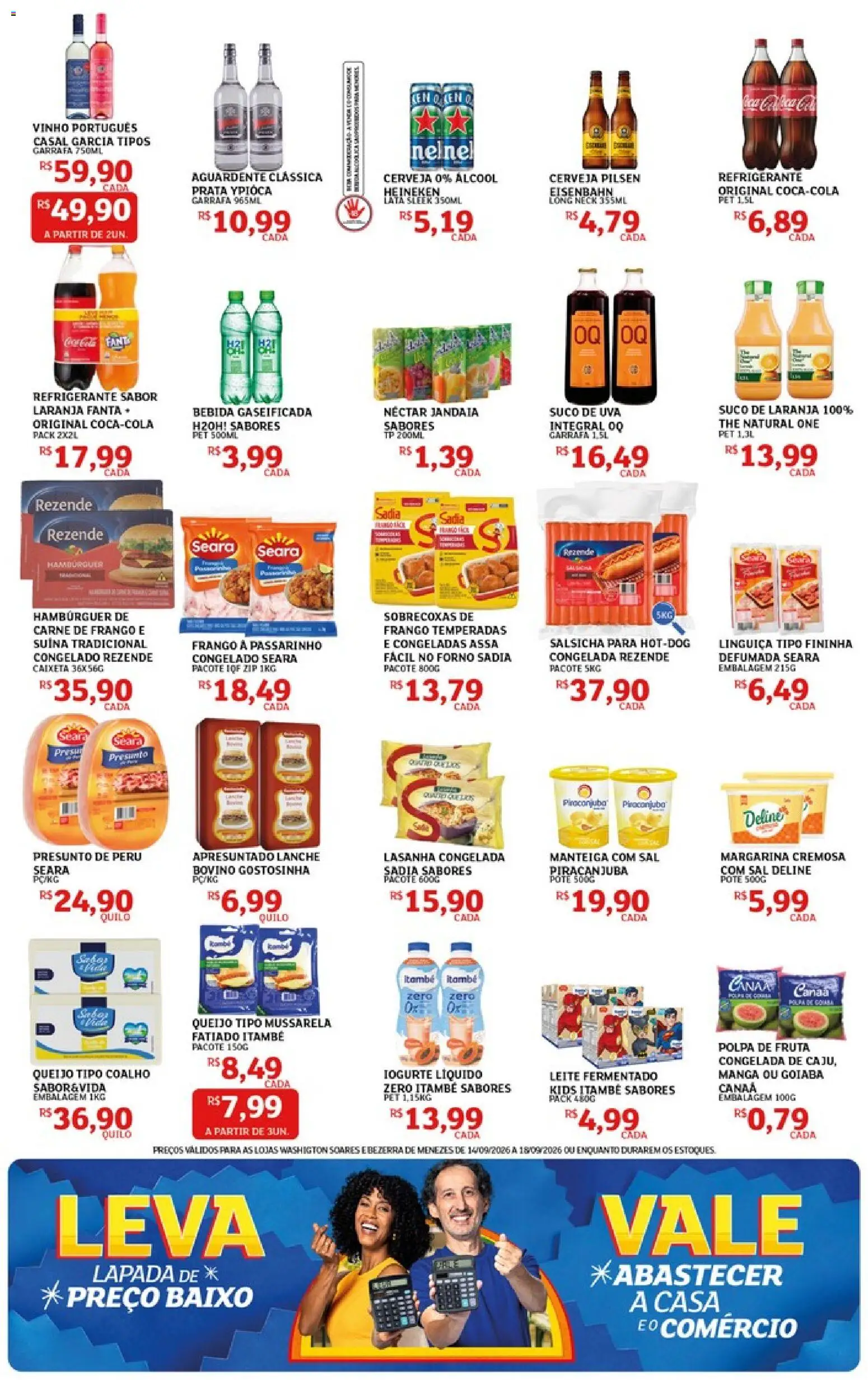 Assaí Atacadista Folheto - válido de 14/09/2026 | Página: 3 | Produtos: Uva, Leite, Iogurte, Sal