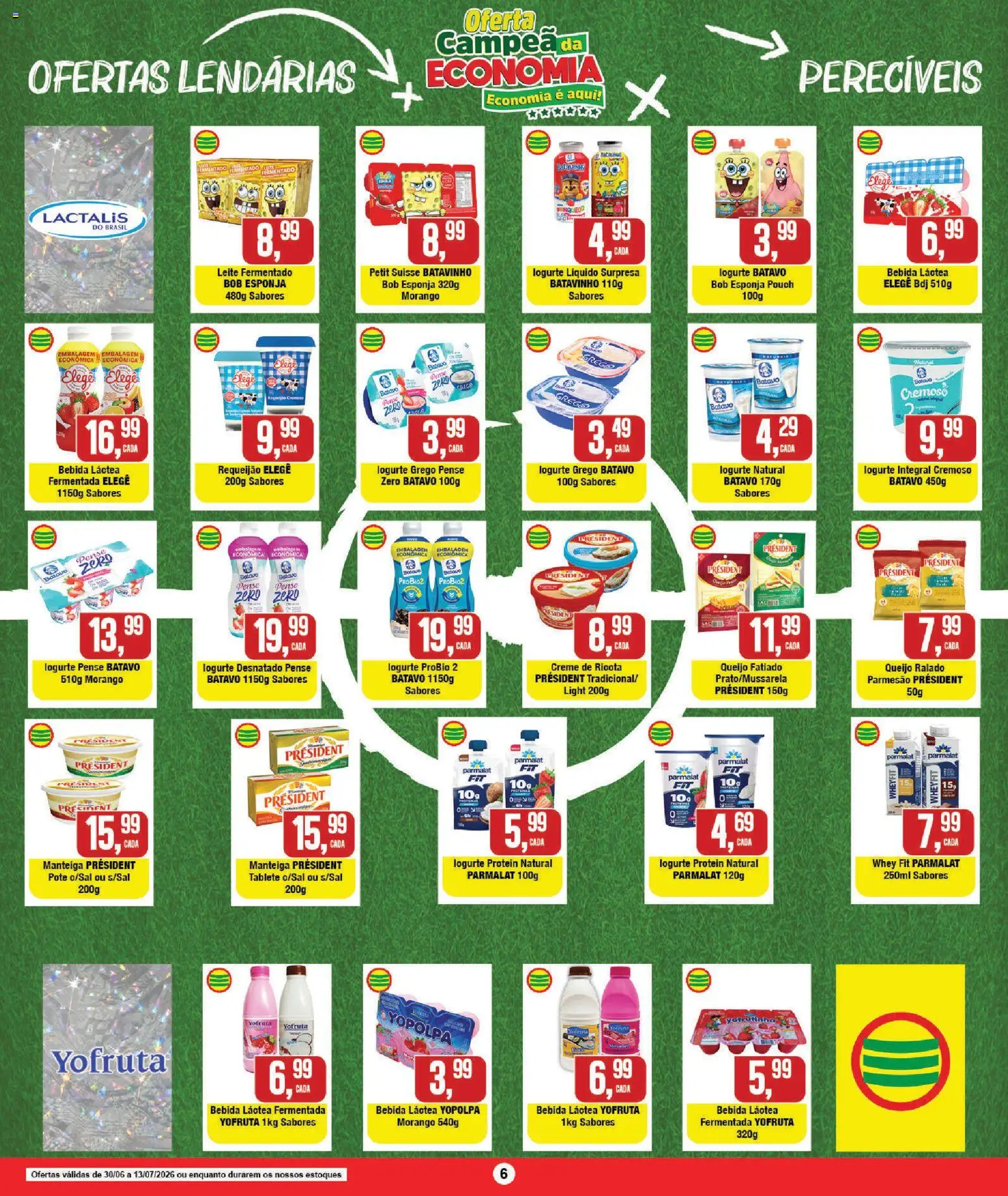 RedEconomia Folheto - válido de 30/06/2026 | Página: 6 | Produtos: Esponja, Manteiga, Creme, Leite fermentado