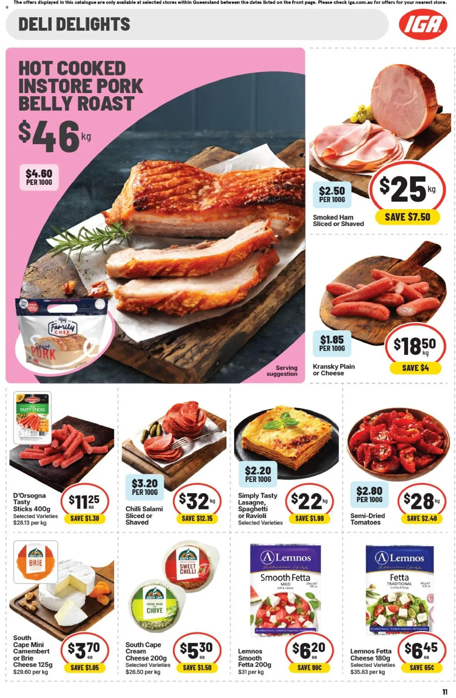 IGA catalogue - valid from 30/09/2026 | Page: 20 | Products: Pork, Cream, Chilli, Spaghetti