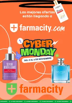 Vista previa Farmacity - Cyber Monday aviso válido desde el 28/10/2026