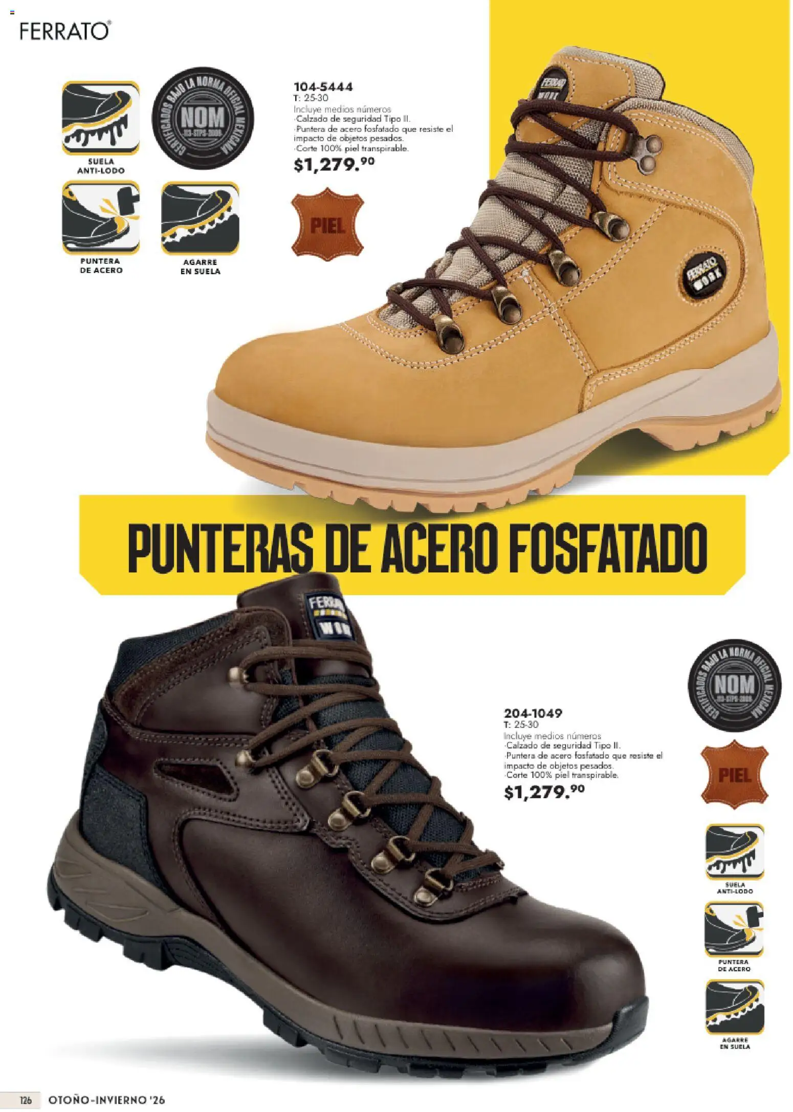 Nuevas ofertas de Andrea válidas en toda la República Mexicana desde el 23/08/2026. ¡Encuentra las mejores ofertas en Andrea catálogo Calzado Caballero! | Página: 126