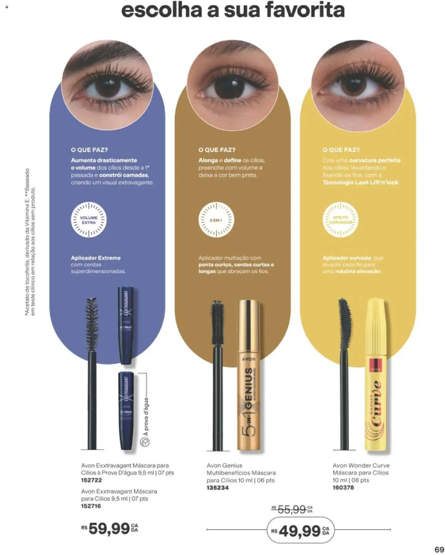 Avon Folheto - válido de 22/06/2026 | Página: 69 | Produtos: Máscara para cílios