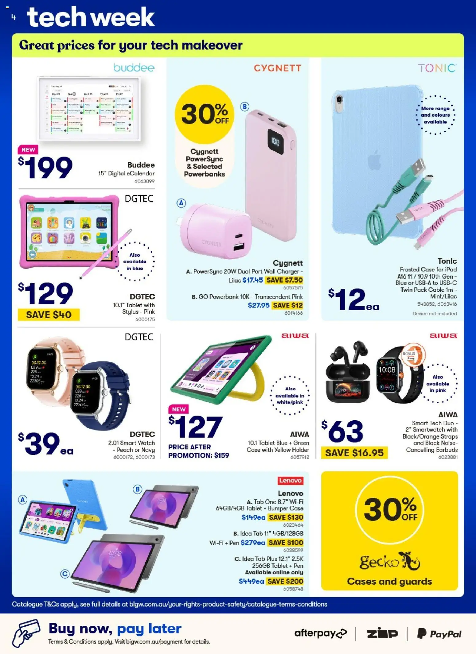 Big W catalogue - valid from 12.03.2026 | Page: 4 | Products: Charger, Peach, Digital, Case