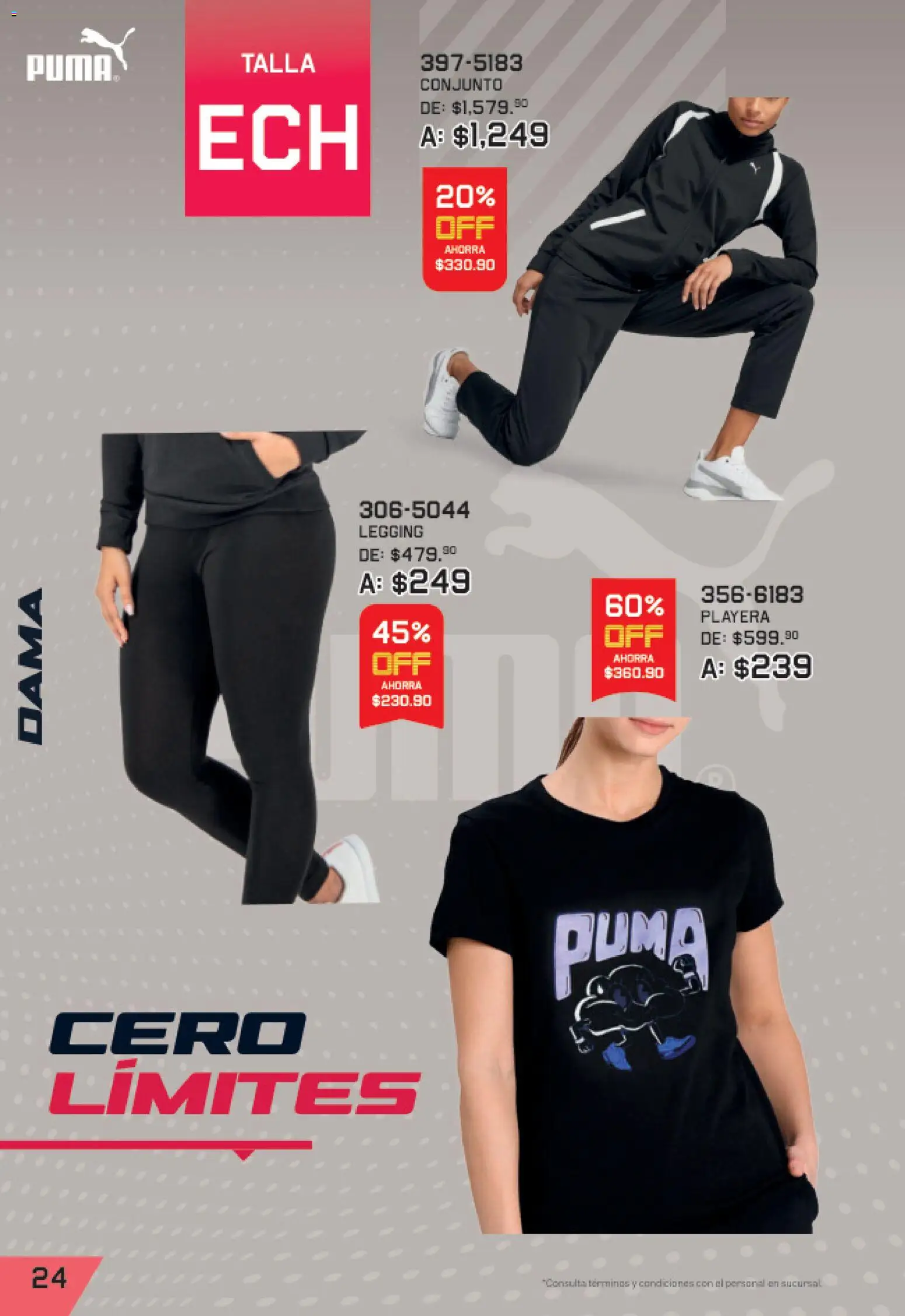 Nuevas ofertas de Andrea válidas en toda la República Mexicana desde el 27/09/2026. ¡Encuentra las mejores ofertas en Andrea catálogo Lo mejor de marcas! | Página: 24 | Productos: Playera, Conjunto