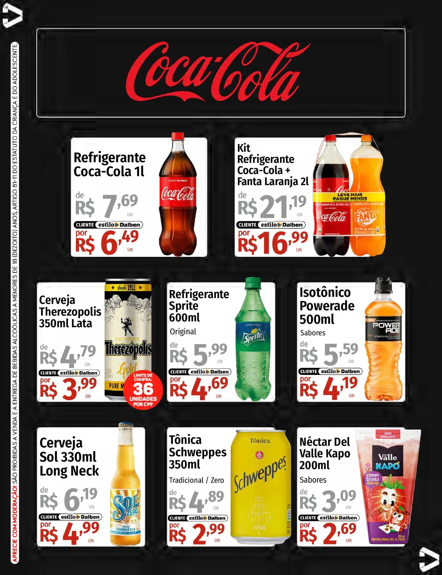 Supermercado Dalben Folheto - válido de 15.06.2026 | Página: 4 | Produtos: Fanta, Cerveja, Refrigerante, Isotônico