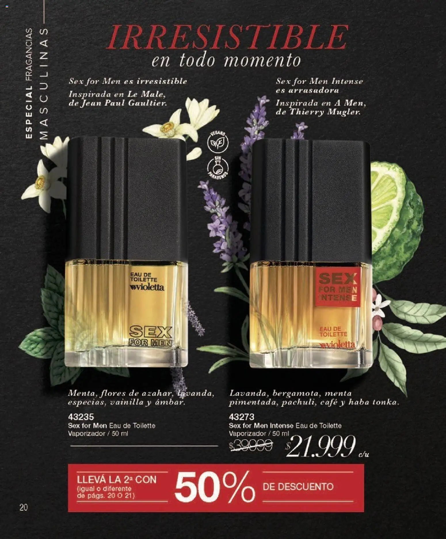 Violetta - Violetta Cosméticos │ válido desde el 09.03.2026 | Página: 20 | Productos: Jean, Eau de toilette, Café
