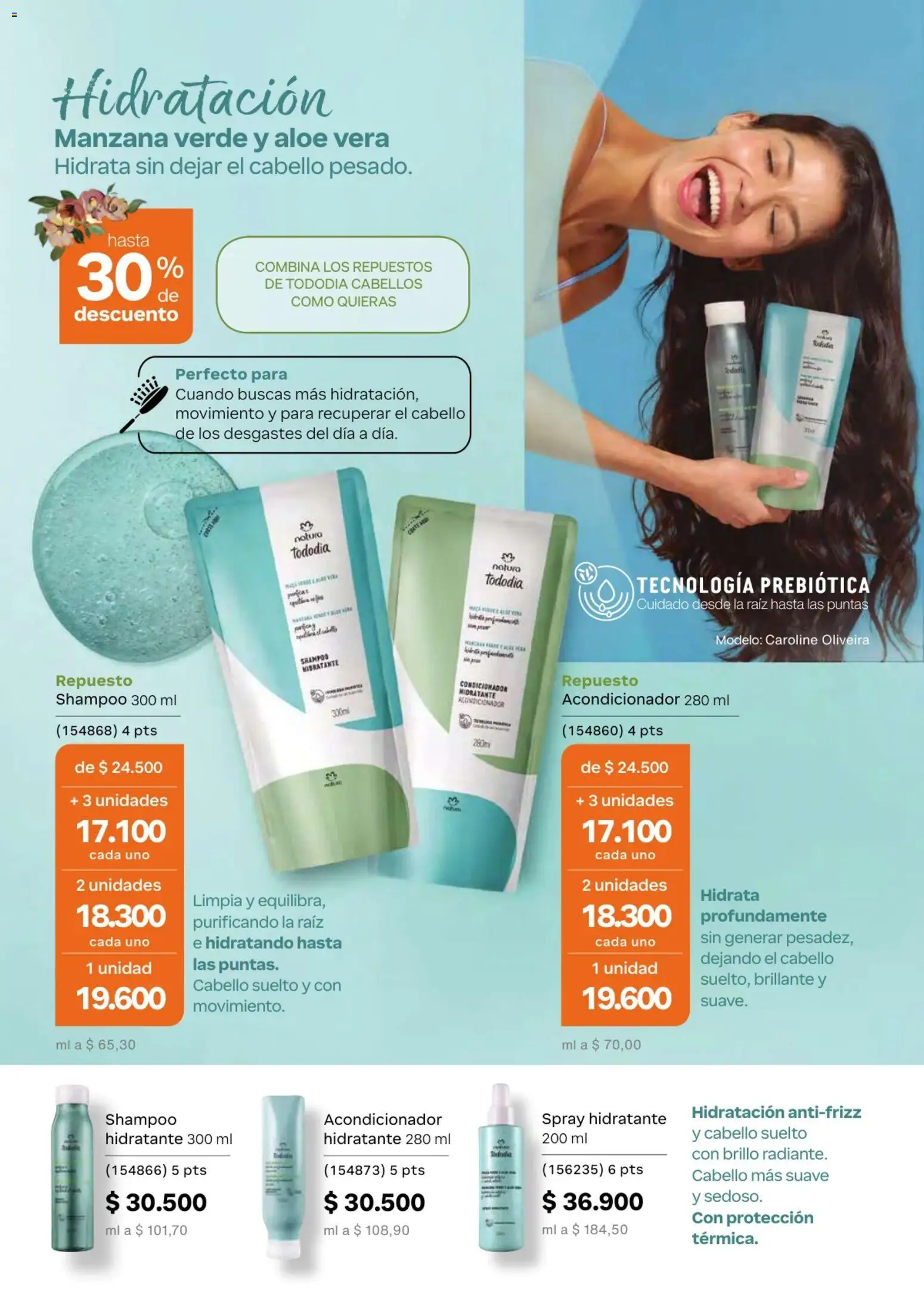 Natura revista - valida desde el 01.04.2026 | Página: 160 | Productos: Shampoo, Brillo, Manzana, Acondicionador