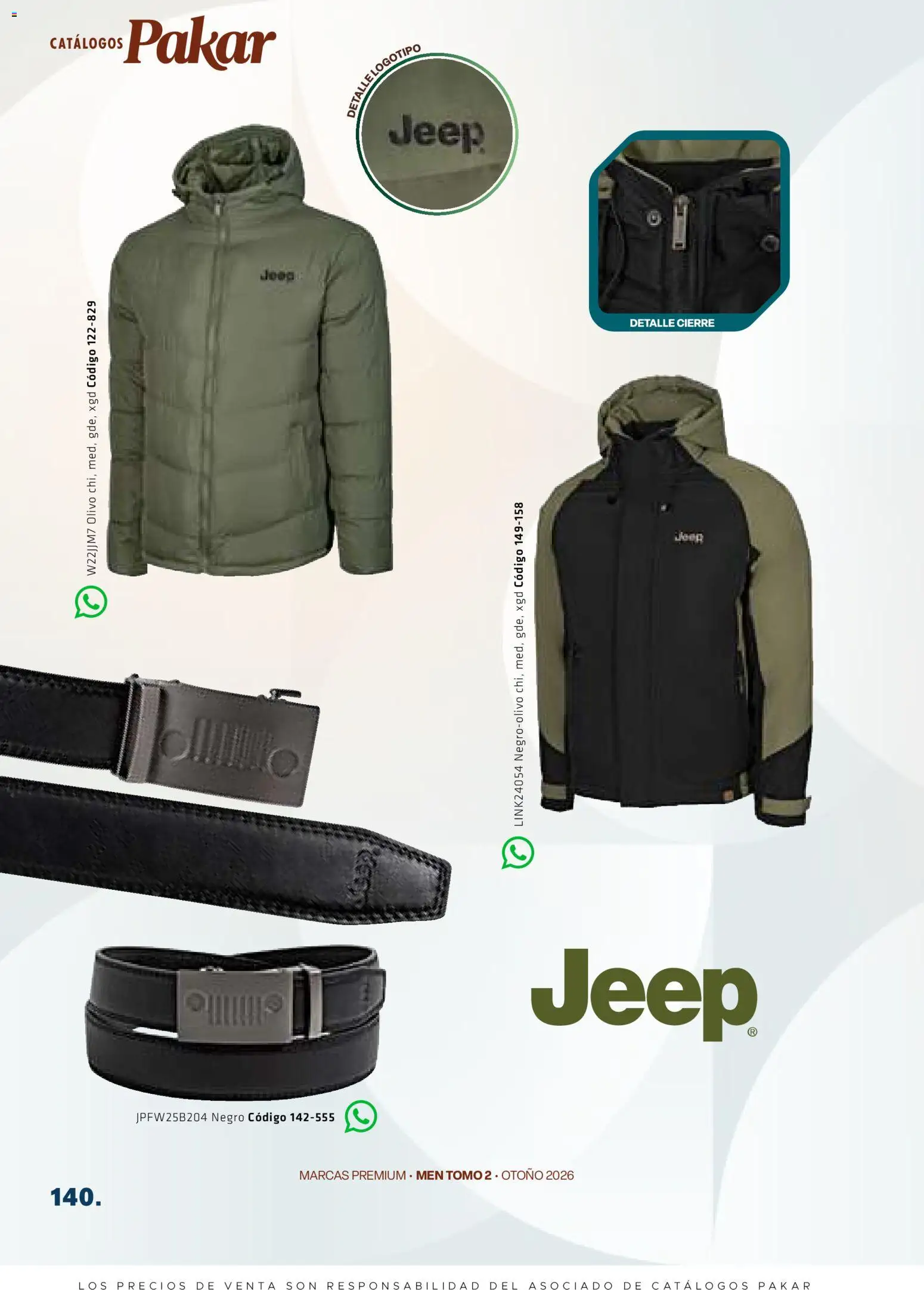 Nuevas ofertas de SC Pakar válidas en toda la República Mexicana desde el 28/08/2026. ¡Encuentra las mejores ofertas en SC Pakar catálogo Premium Men Tomo 2! | Página: 140