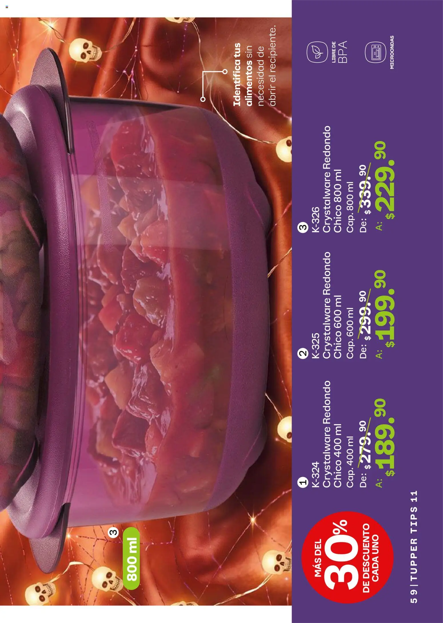 Nuevas ofertas de Tupperware válidas en toda la República Mexicana desde el 05/10/2026. ¡Encuentra las mejores ofertas en Tupperware catálogo! | Página: 59