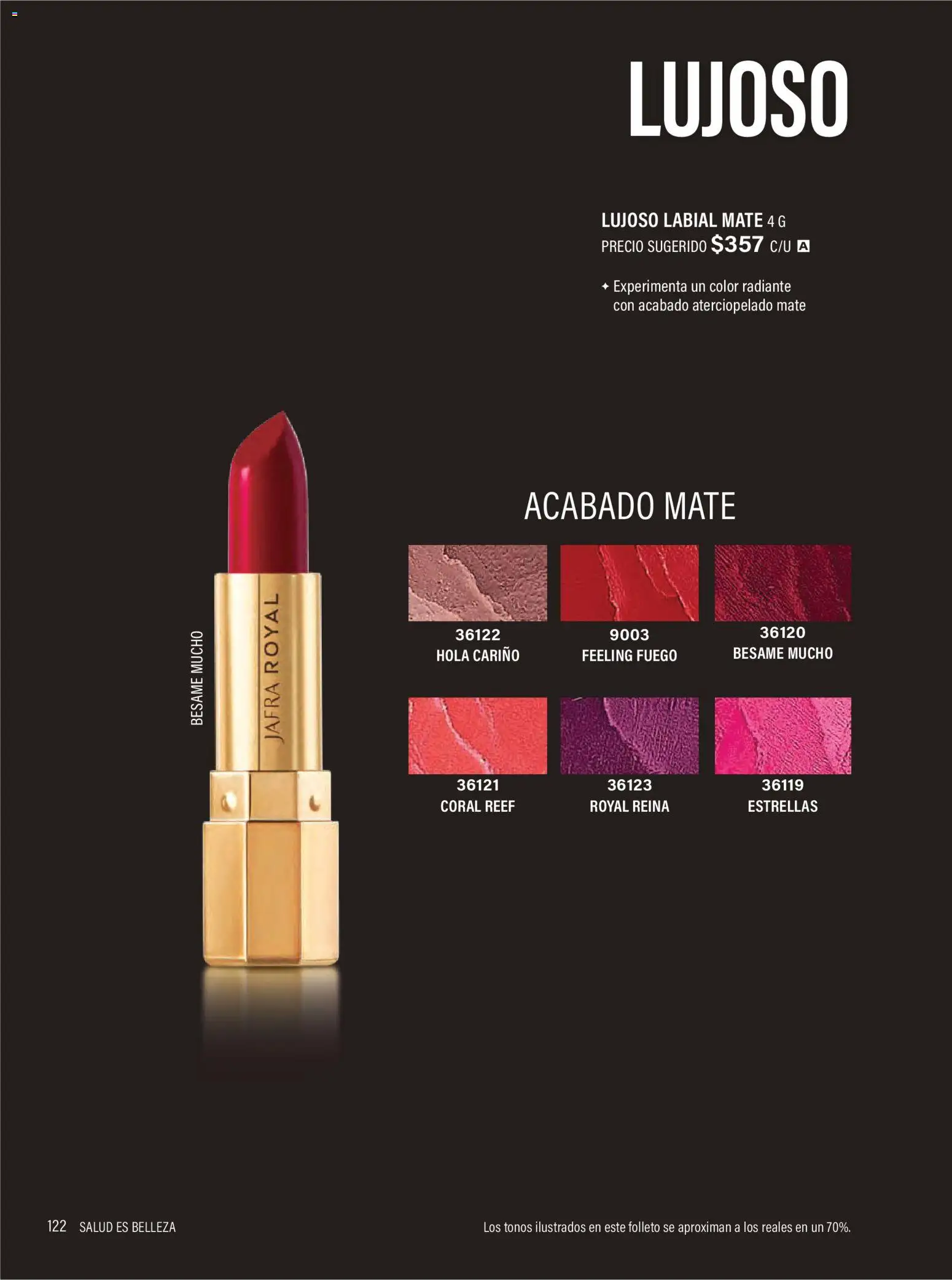 Nuevas ofertas de JAFRA válidas en toda la República Mexicana desde el 01.02.2026. ¡Encuentra las mejores ofertas en JAFRA catálogo Organizador de Ventas! | Página: 120 | Productos: Radiante, Mate