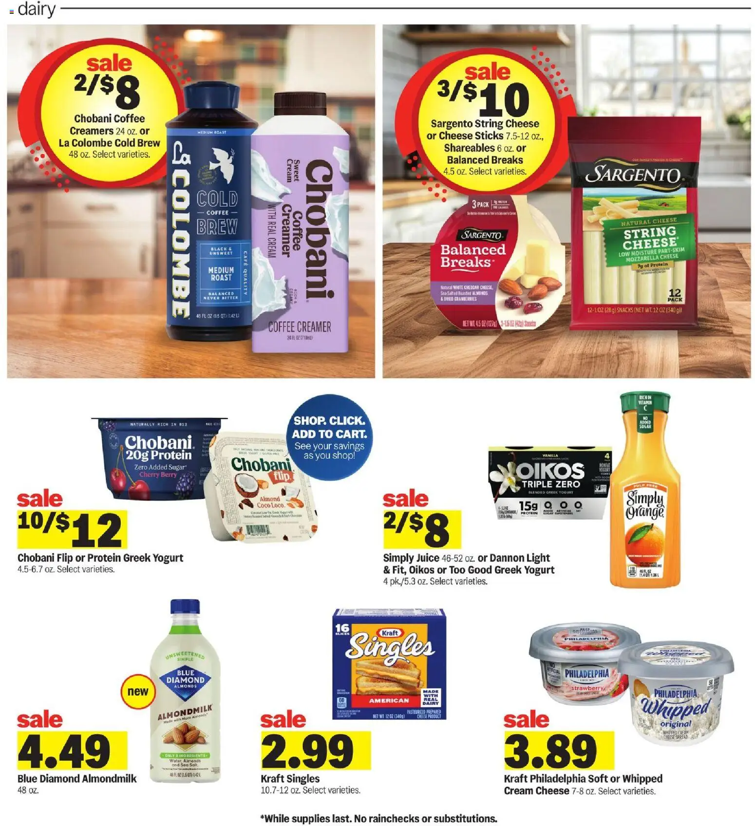 Meijer Weekly Ad - valid from 11.03.2026 | Page: 7 | Products: Cheese, Coffee, Cream, Sugar