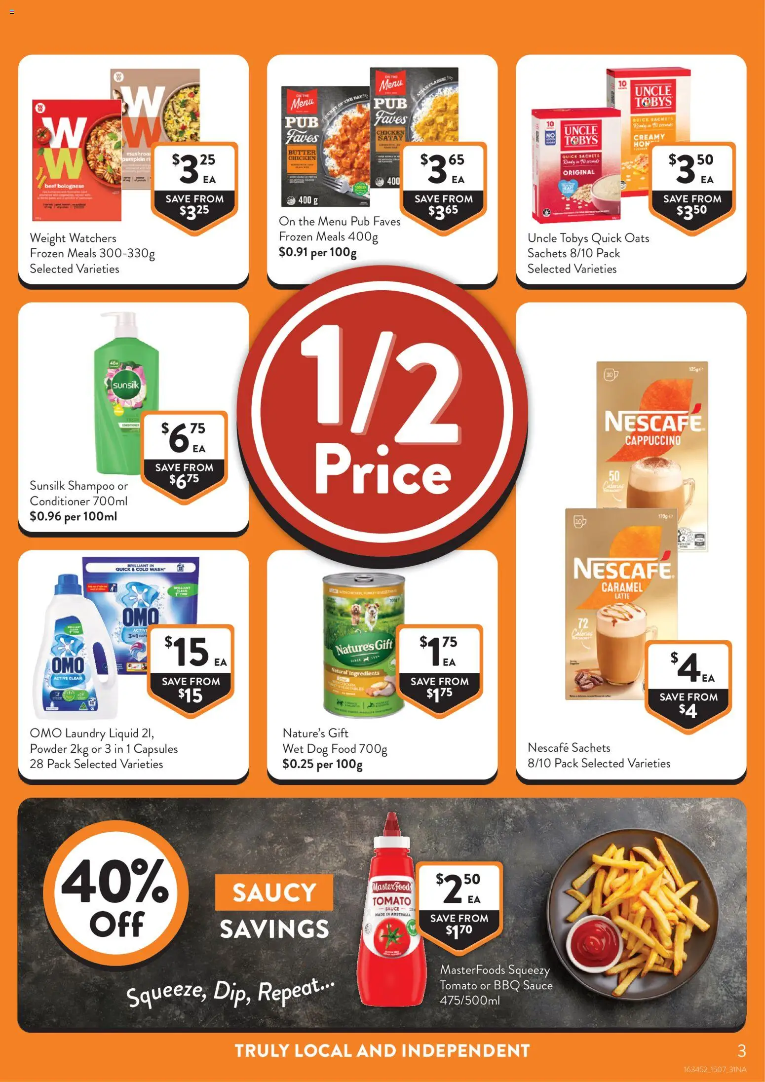 Foodworks catalogue - valid from 15/07/2026 | Page: 3 | Products: Powder, Butter, Pumpkin, Weight