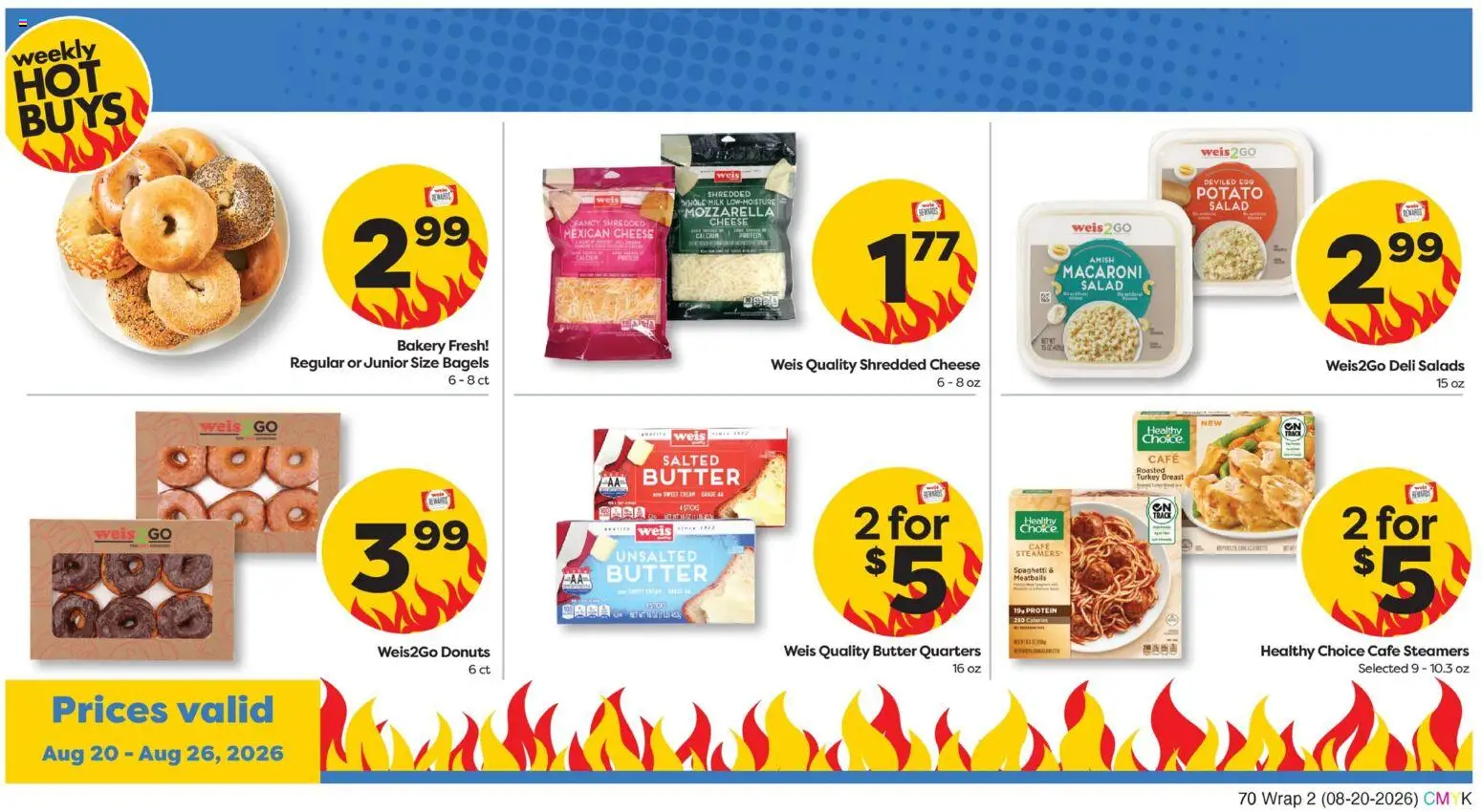 Weis Grand Opening - valid from 08/20/2026 | Page: 2 | Products: Turkey, Turkey breast, Cheese, Salad