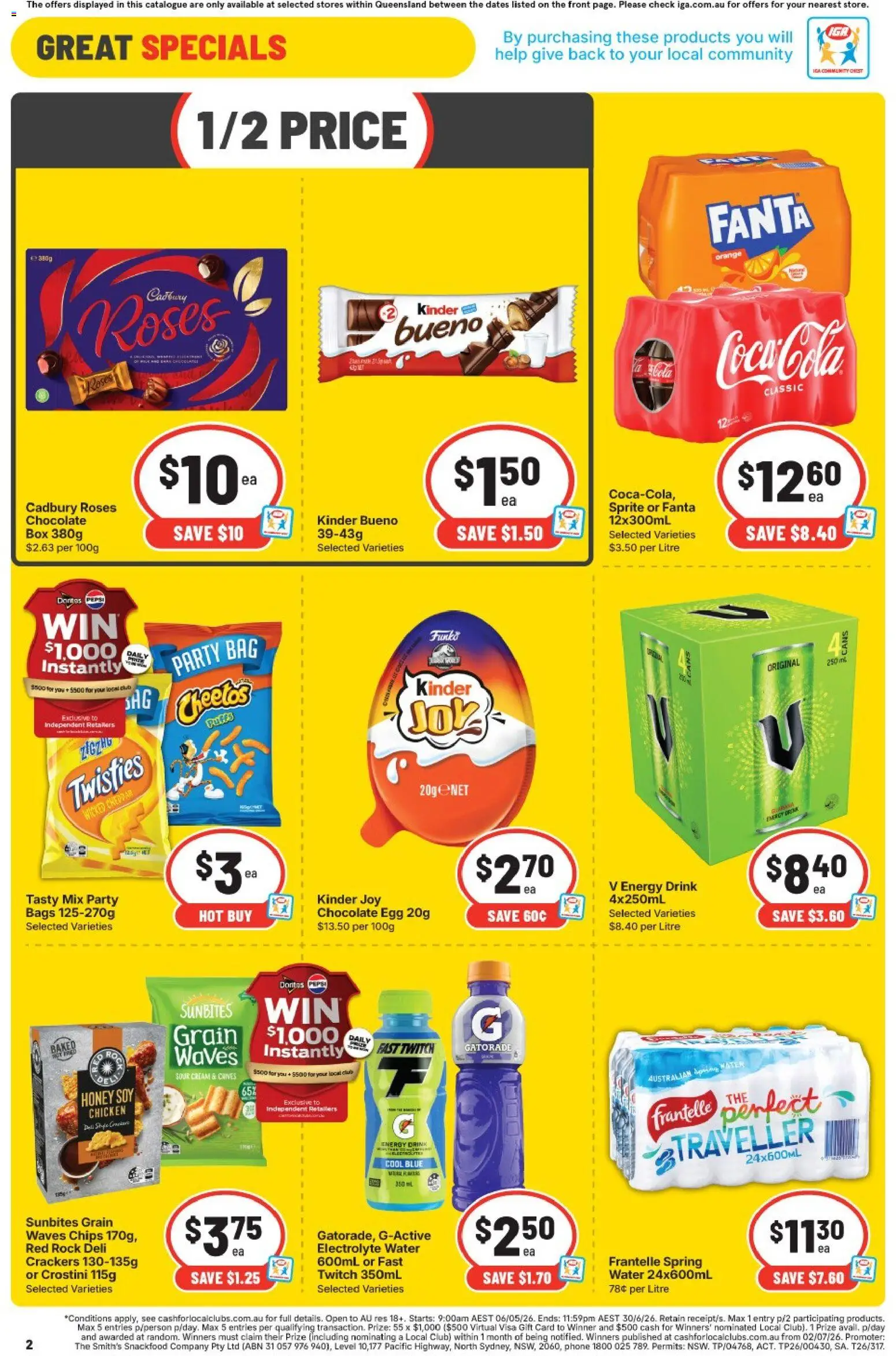 IGA catalogue - valid from 10.06.2026 | Page: 3 | Products: Oil, Pizza, Pepsi, Tuna