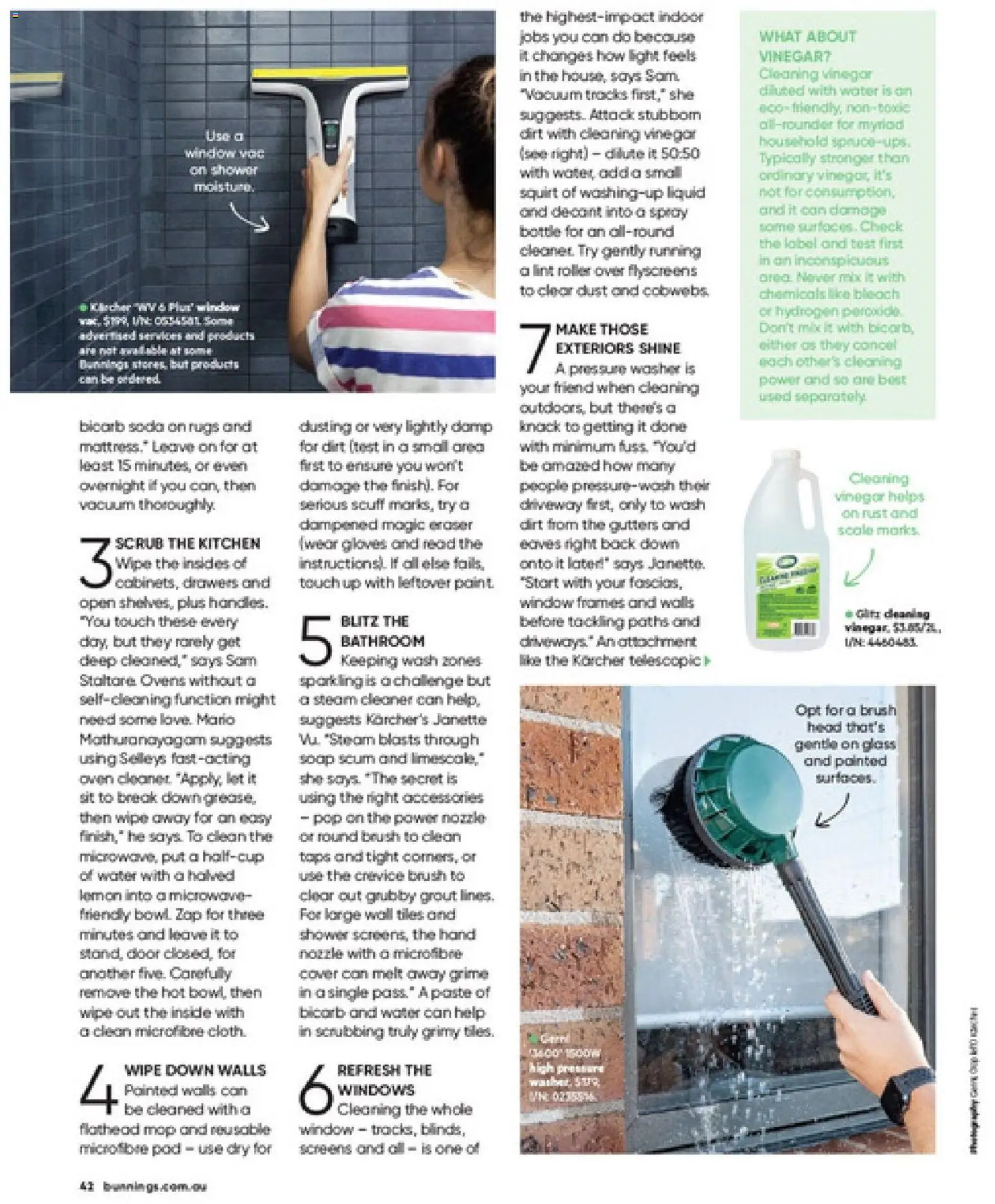 Bunnings Warehouse catalogue - valid from 01/09/2026 | Page: 42 | Products: Door, Cleaner, Steam Cleaner, Vinegar