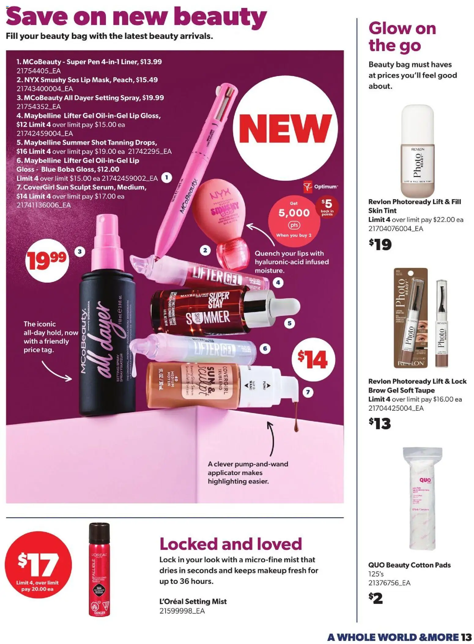 Real Canadian Superstore flyer valid from Oct 1, 2026 | Page: 13 | Products: Bag, Lip gloss