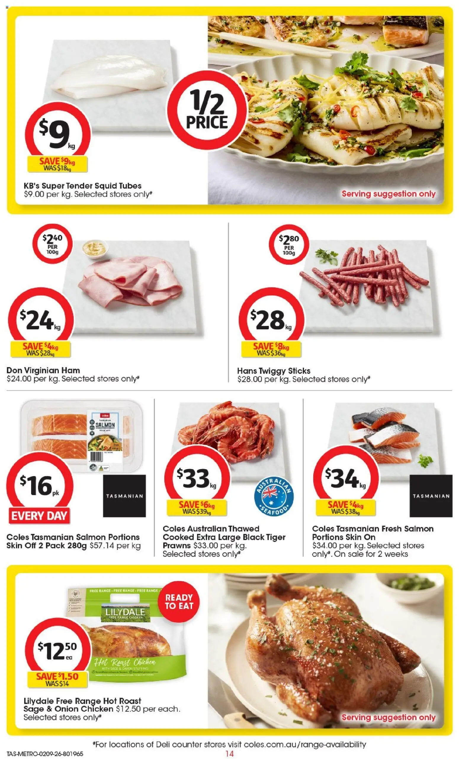 Coles catalogue - valid from 02/09/2026 | Page: 15 | Products: Prawns, Sausages, Onion, Roast