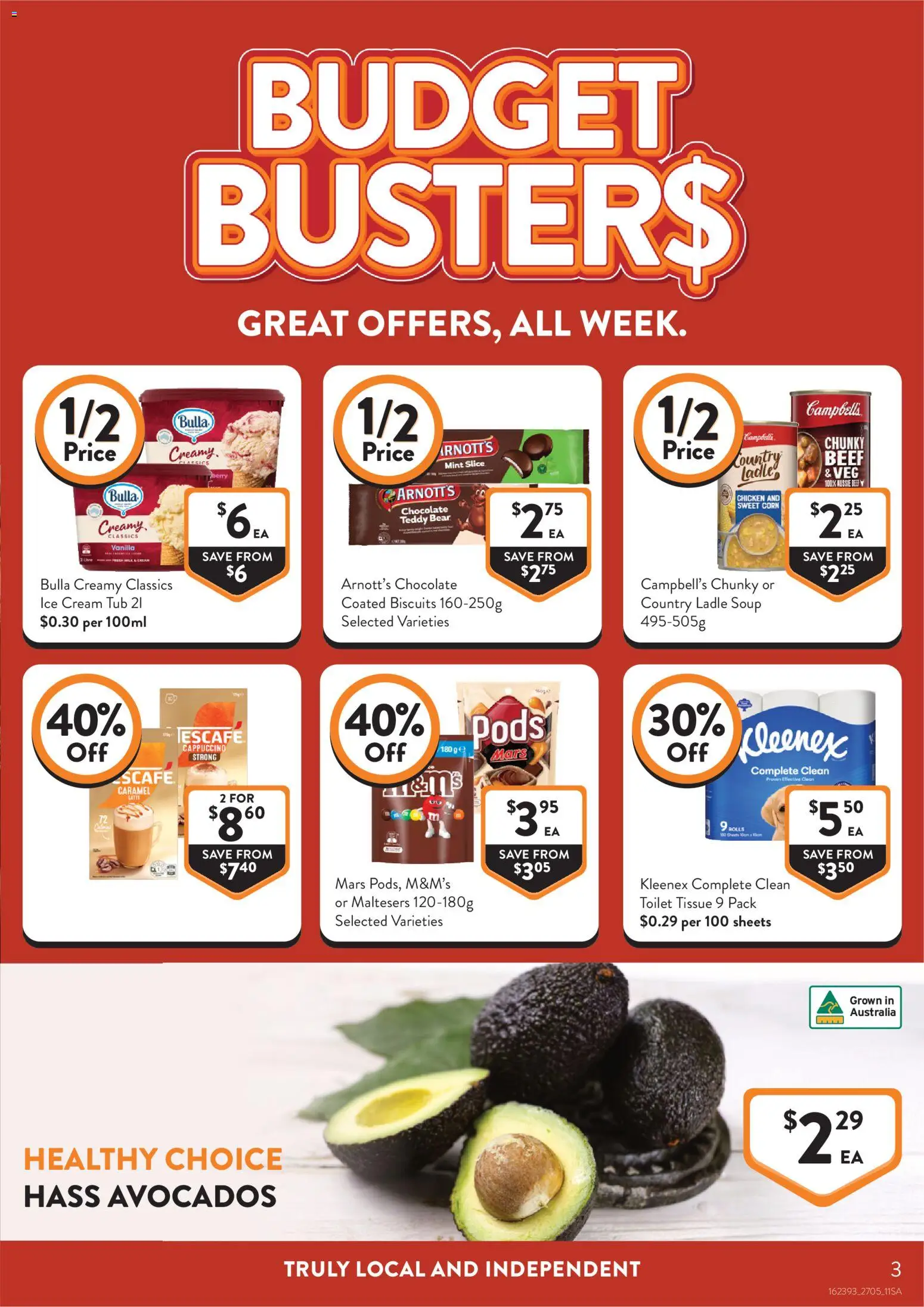 Foodworks catalogue - valid from 25.05.2026 | Page: 3 | Products: Toilet, Chocolate, Biscuits, Ice cream