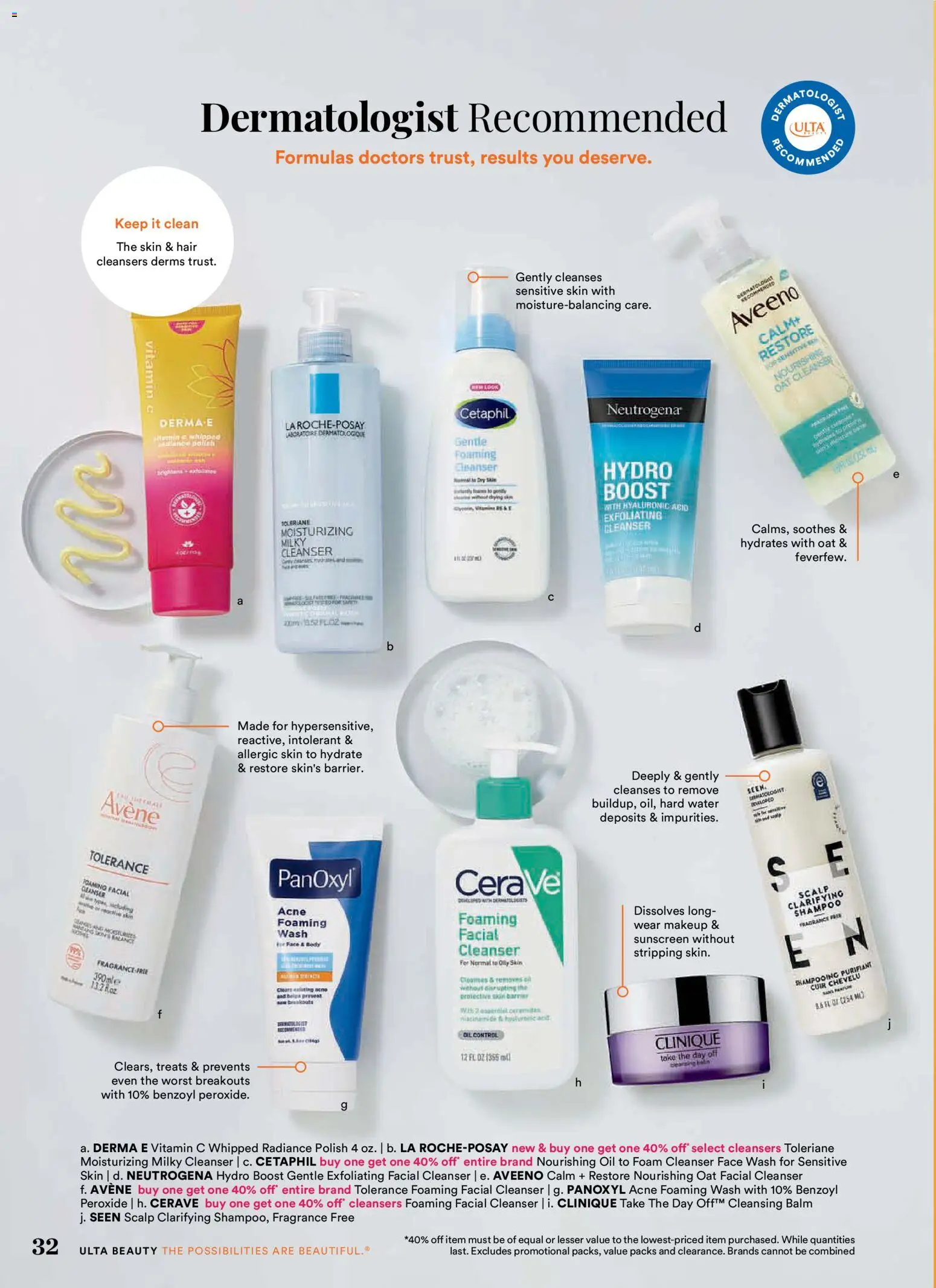Ulta Beauty Weekly Ad - valid from 08/28/2026 | Page: 32 | Products: Shampoo, Oil, Sunscreen, Water