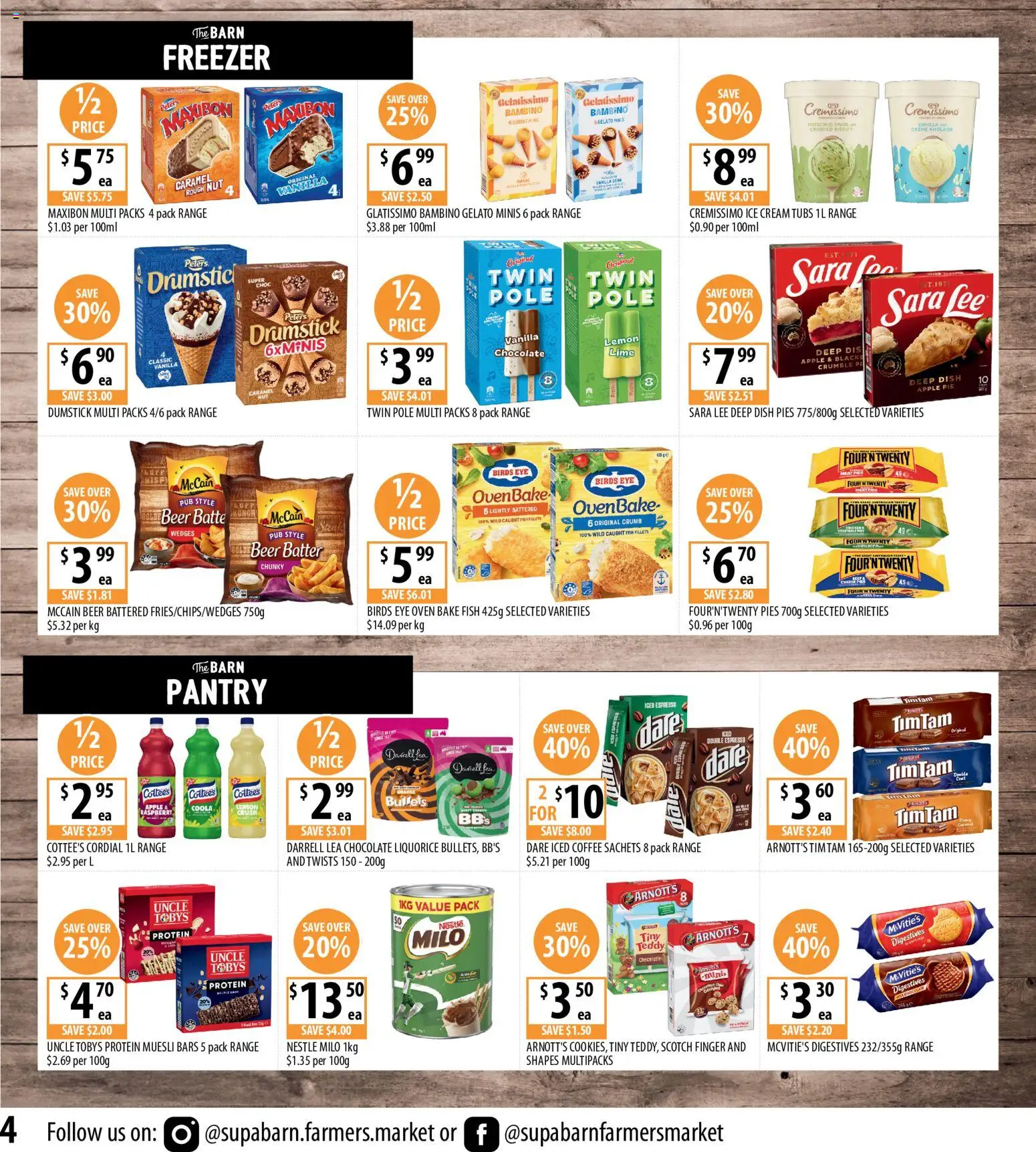 Supabarn catalogue - valid from 05/08/2026 | Page: 4 | Products: Beer, Fish, Lime, Pies