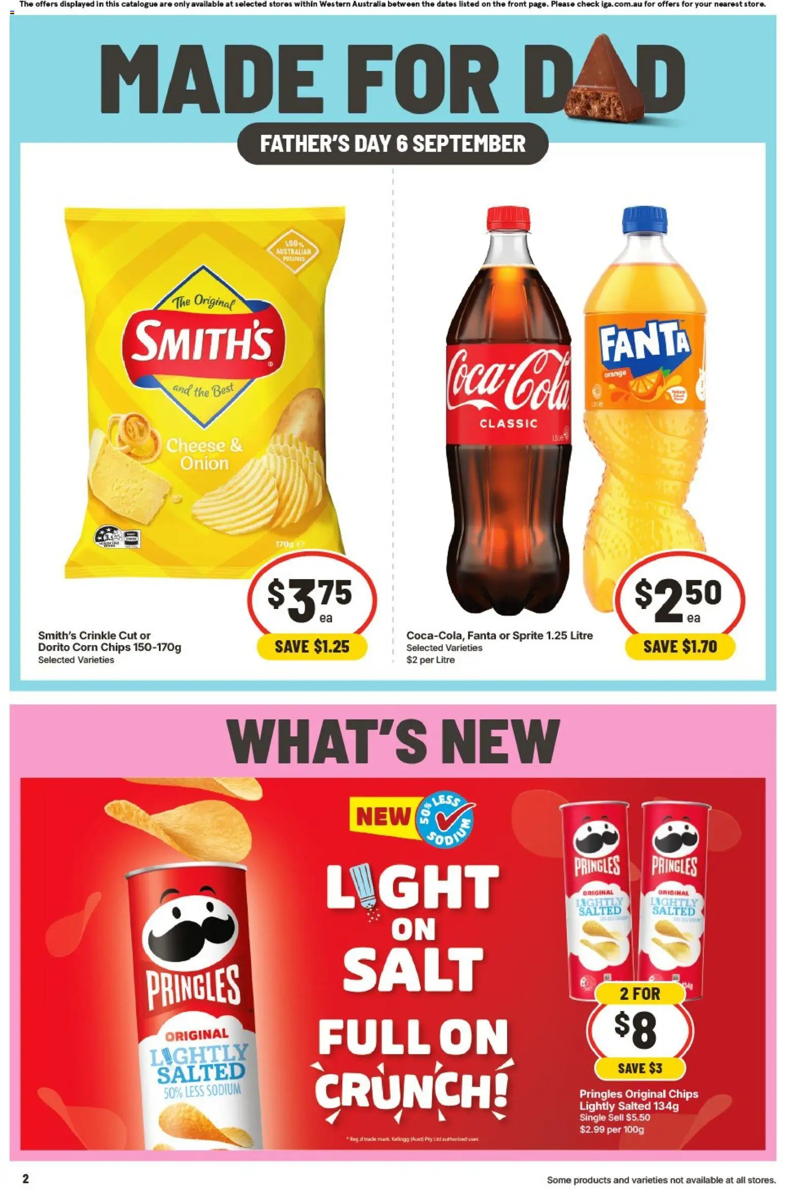 IGA catalogue - valid from 26/08/2026 | Page: 2 | Products: Chips, Potatoes, Salt, Fanta