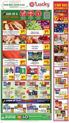 Preview of Lucky Supermarkets weekly ads valid from 09/09/2026