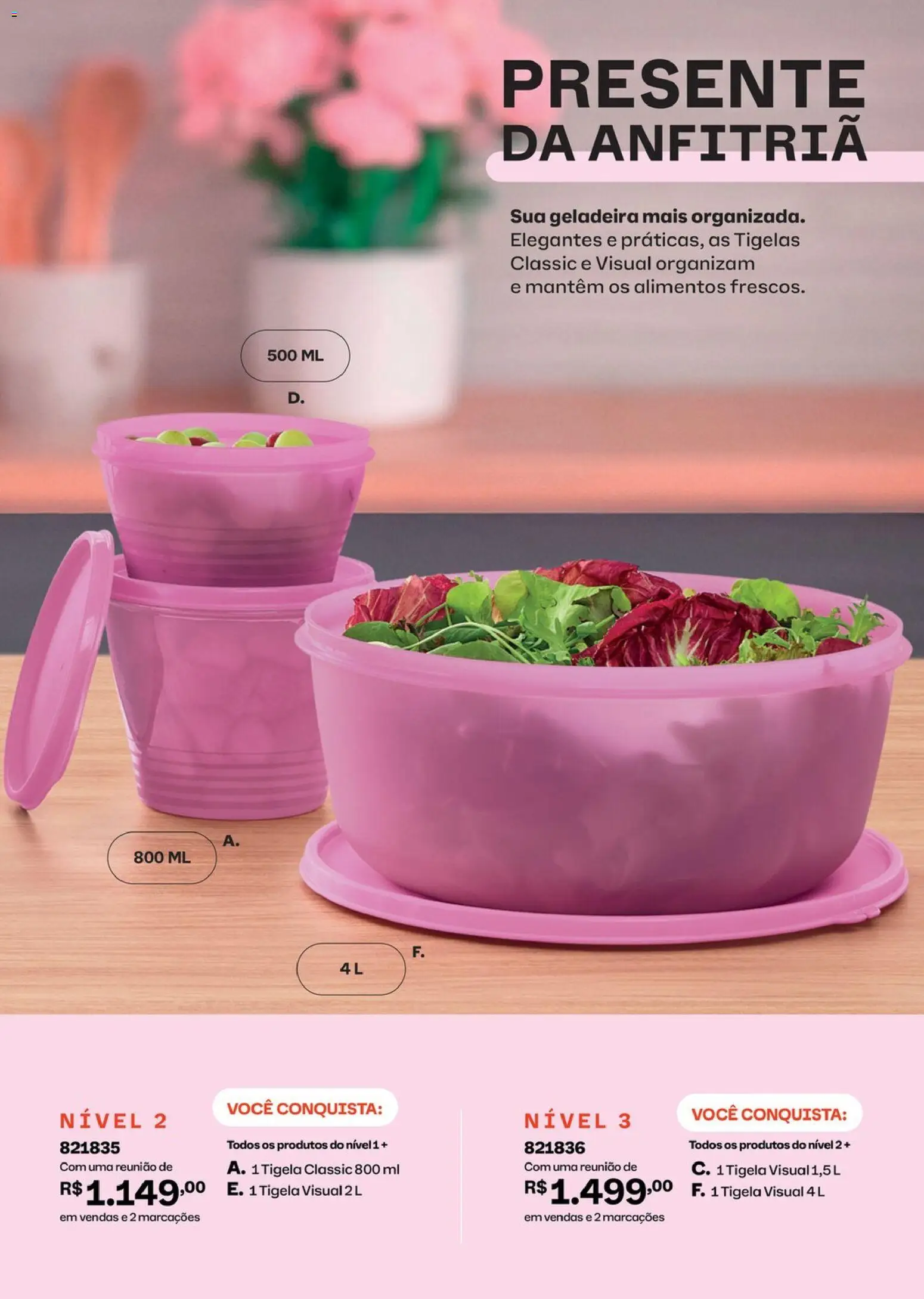 Tupperware Folheto - válido de 01/08/2026 | Página: 59 | Produtos: Geladeira, Alimentos, Tigela