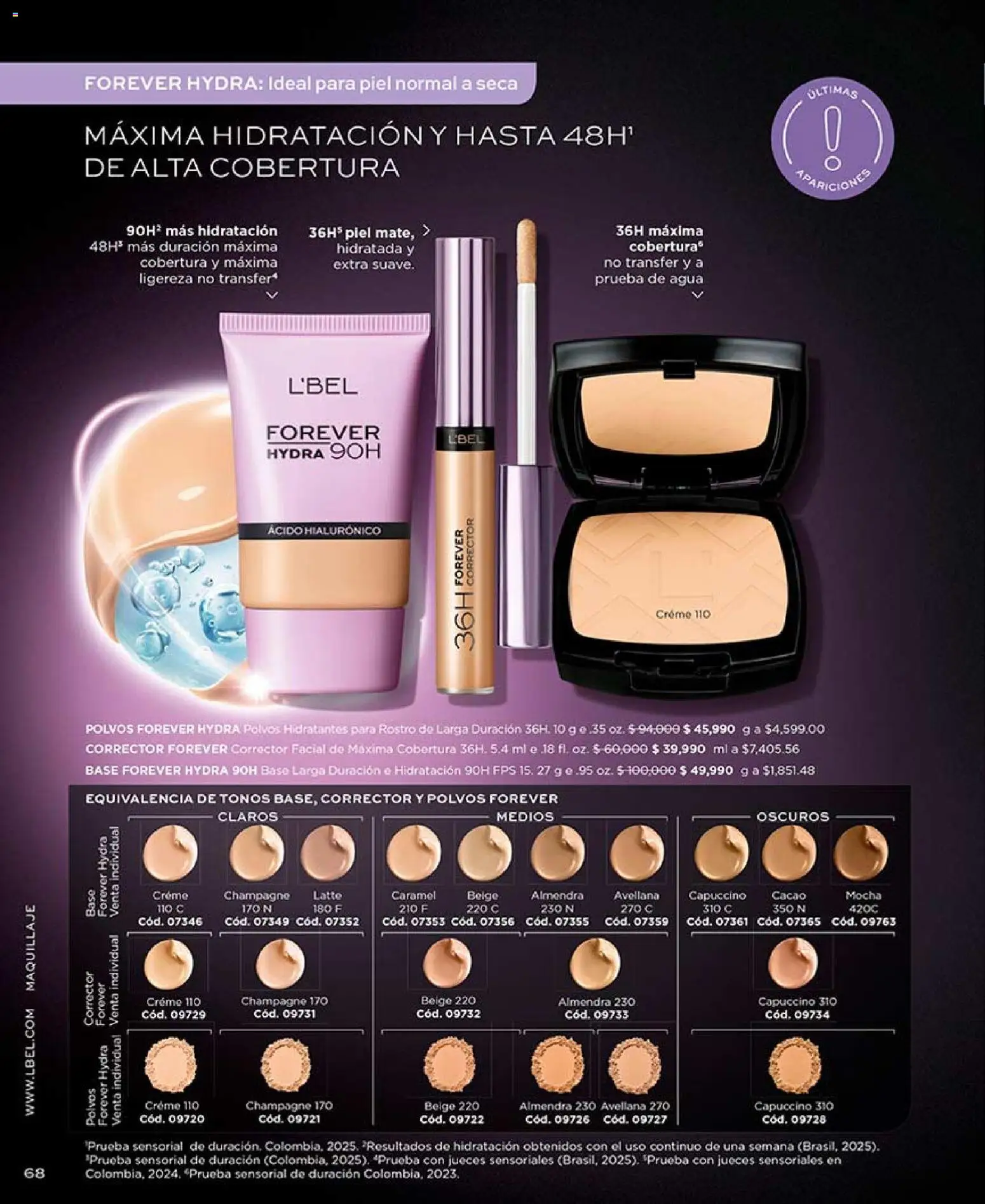 L'Bel revista - valida desde el 04.05.2026 | Página: 72 | Productos: Almendra, Individual, Maquillaje, Corrector