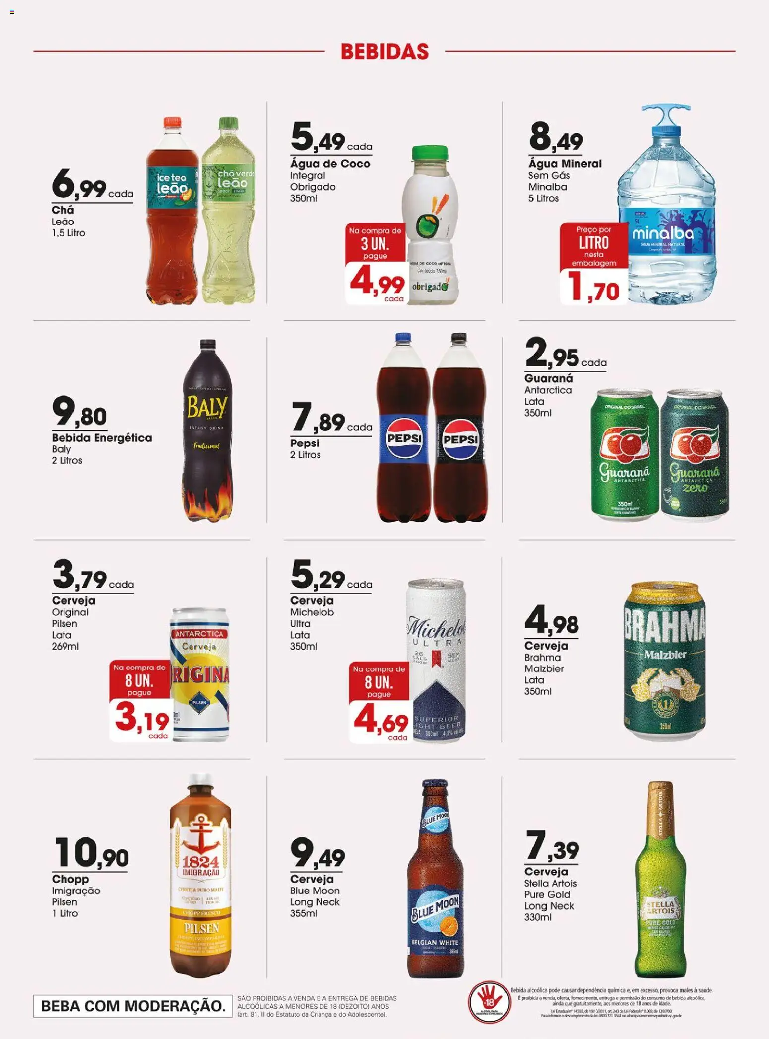 Zaffari Folheto - válido de 14/07/2026 | Página: 14 | Produtos: Água de coco, Cerveja, Chá, Chá verde