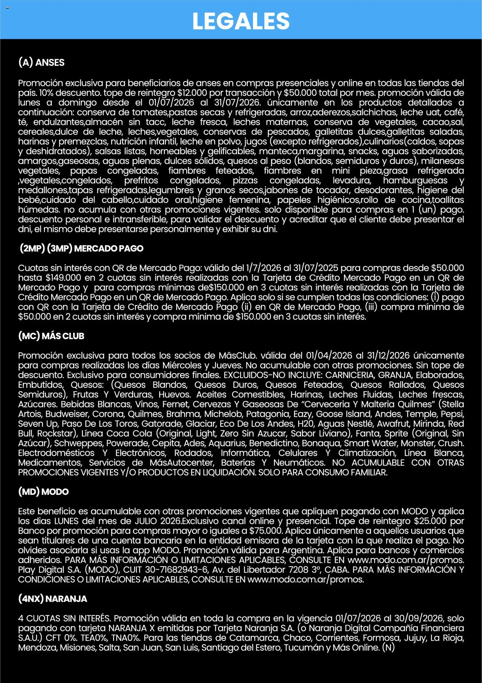 Changomas ofertas │ válido desde el 01/07/2026 | Página: 5