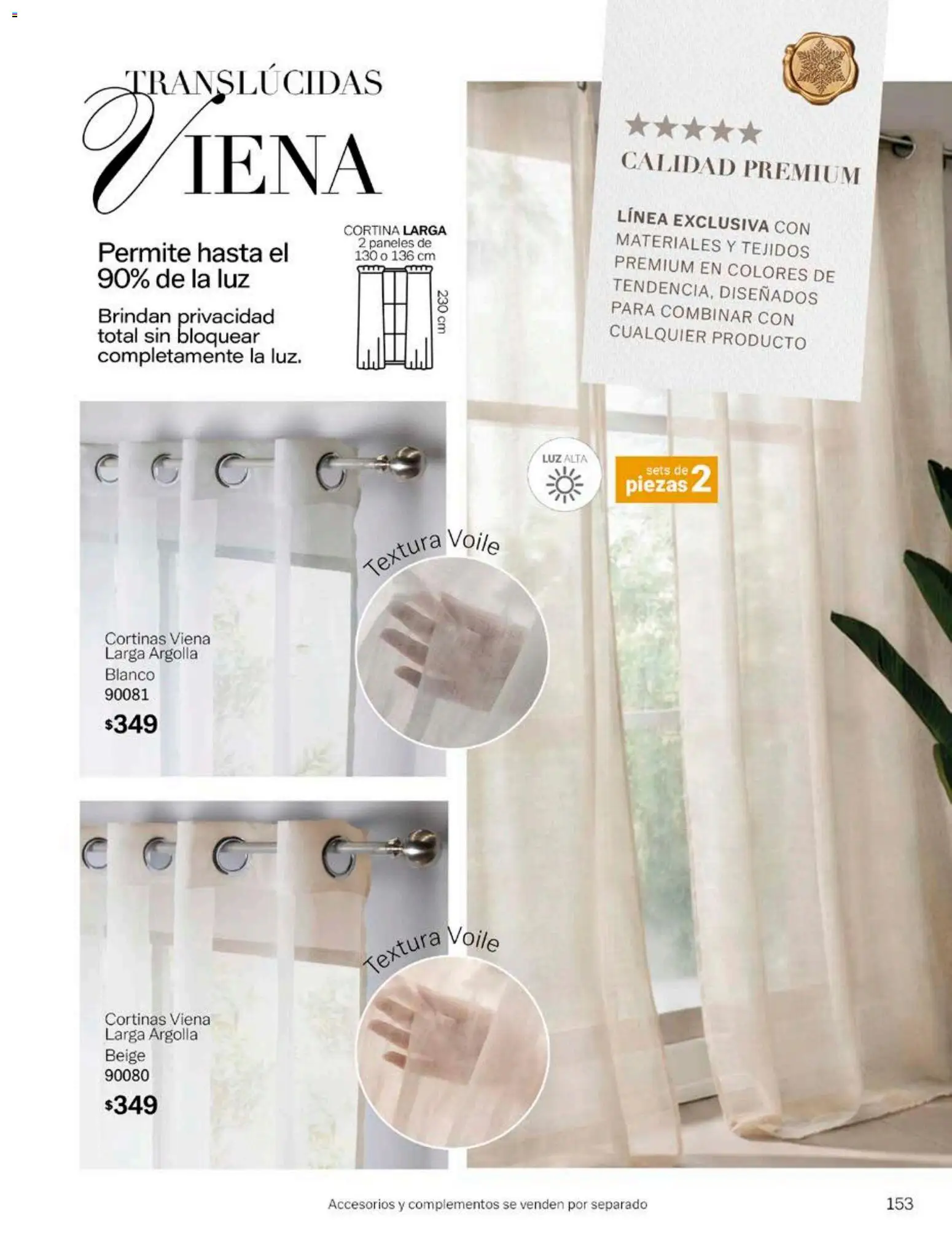 Nuevas ofertas de Vianney válidas en toda la República Mexicana desde el 17/08/2026. ¡Encuentra las mejores ofertas en Vianney catálogo! | Página: 155 | Productos: Cortinas