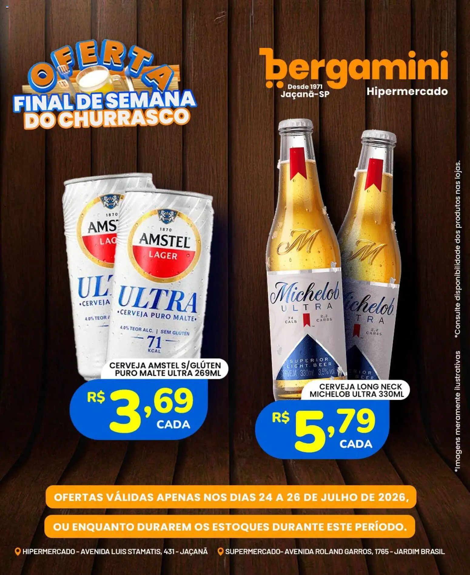 Supermercado Bergamini Folheto - válido de 24/07/2026 | Página: 7 | Produtos: Cerveja