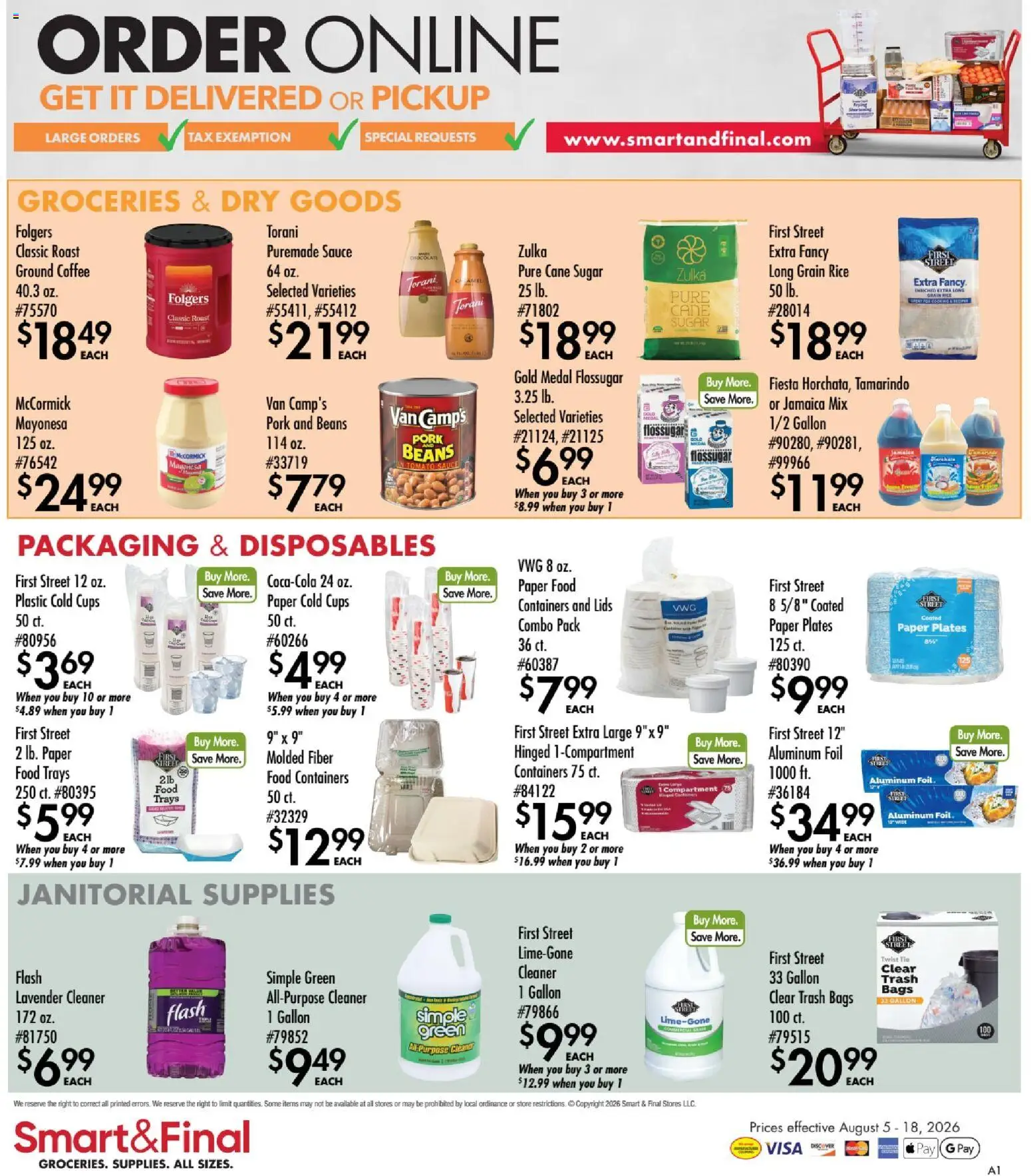 Smart & Final Business & Club - valid from 08/05/2026 | Page: 2 | Products: Coffee, Pork, Sauce, Sugar