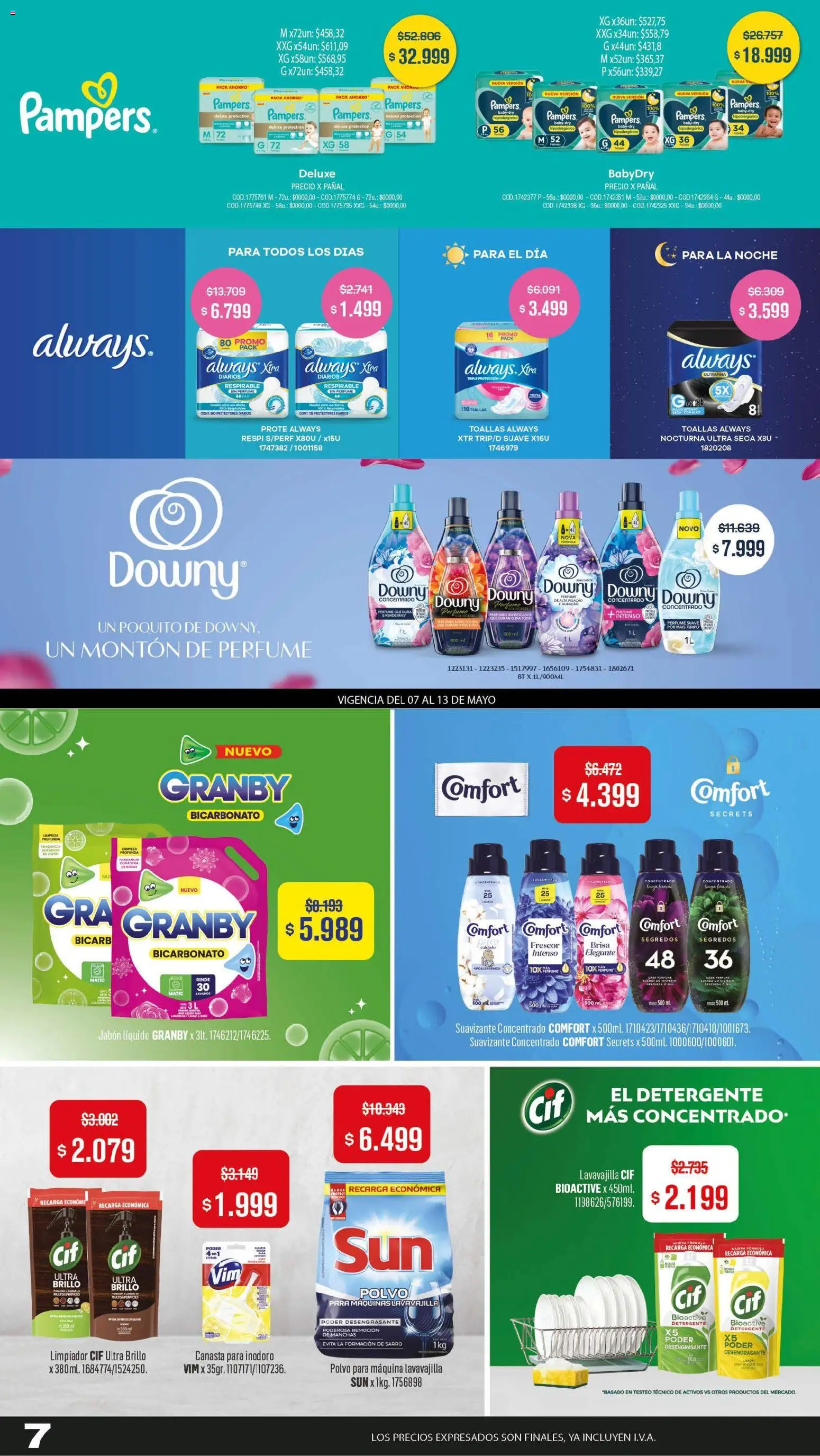 Makro Ofertas Volvete a Ilusionar │ válido desde el 07.05.2026 | Página: 7 | Productos: Inodoro, Perfume, Jabón líquido, Limpiador