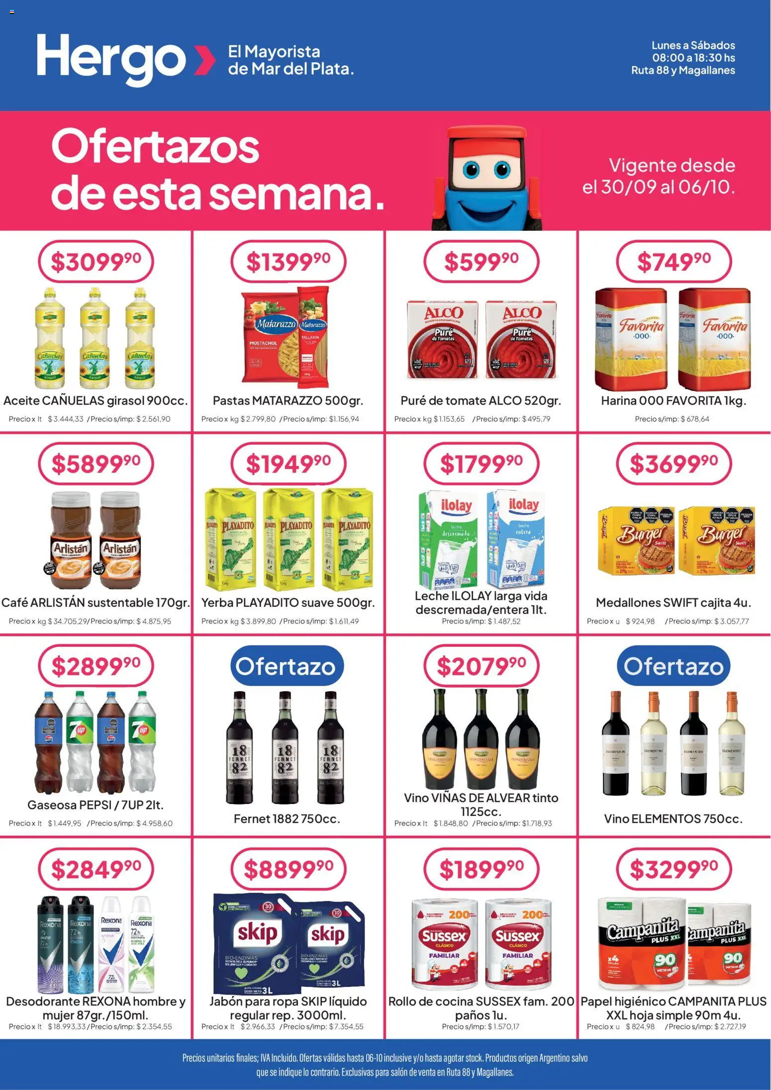 Hergo catálogo │ válido desde el 30/09/2026 | Página: 1 | Productos: Papel higiénico, Cocina, Leche, Puré