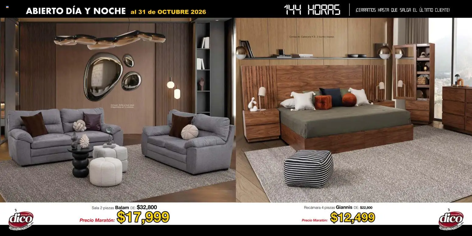 Nuevas ofertas de Muebles Dico válidas en toda la República Mexicana desde el 22/01/2026. ¡Encuentra las mejores ofertas en Muebles Dico catálogo! | Página: 2