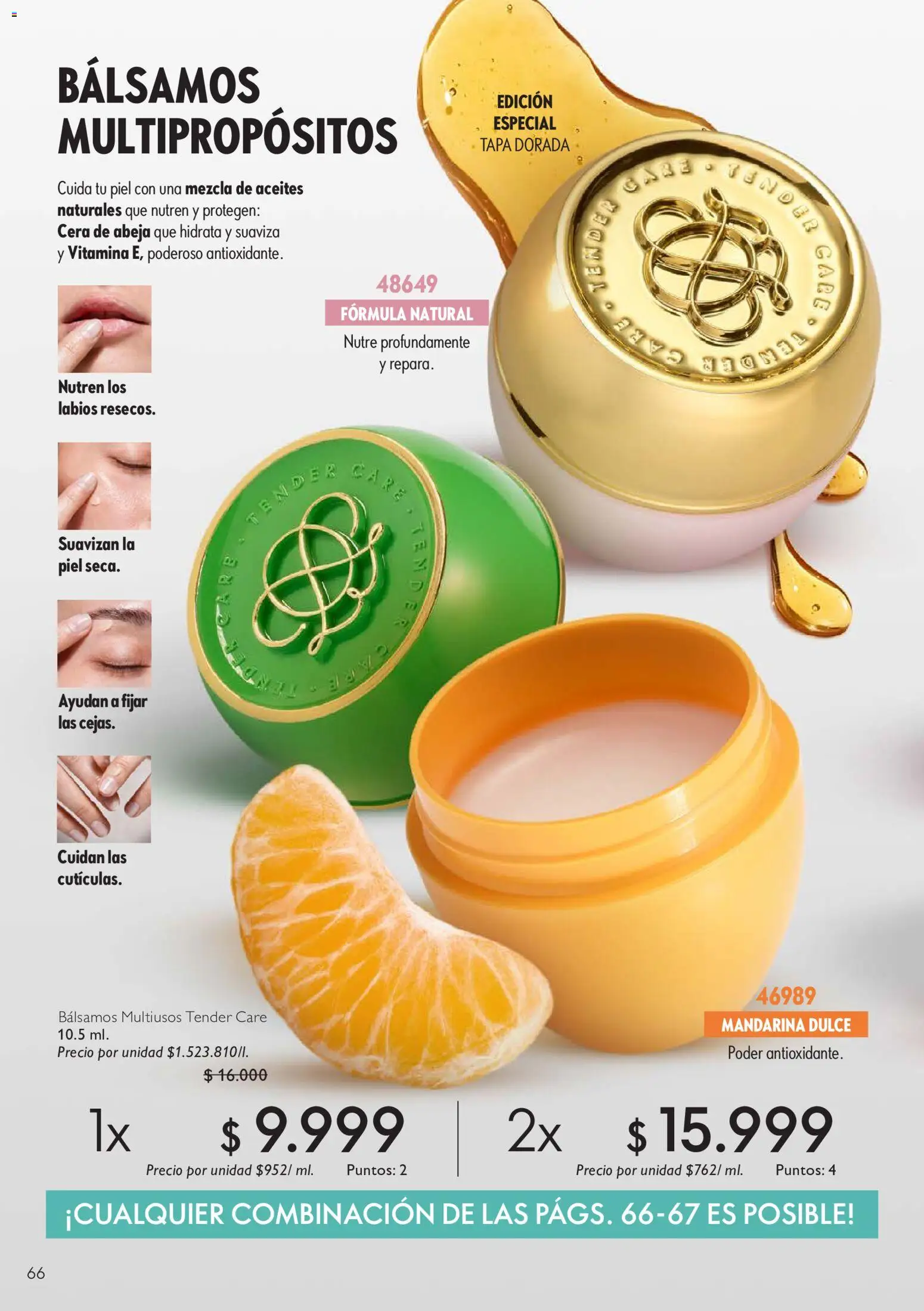 Oriflame revista - valida desde el 11/07/2026 | Página: 66 | Productos: Cera, Combinación