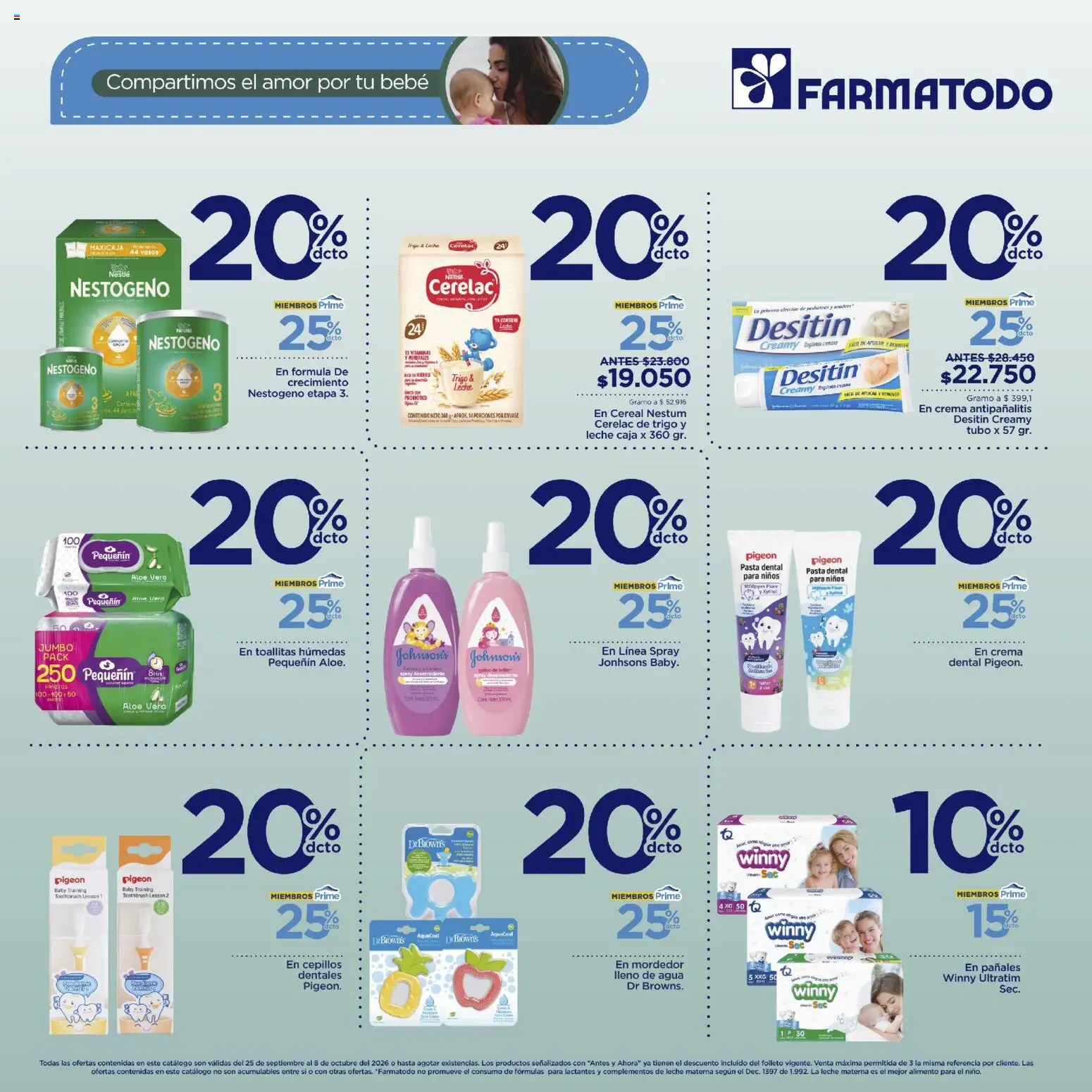 FarmaTodo revista - valida desde el 25/09/2026 | Página: 2 | Productos: Pasta, Crema, Toallitas húmedas, Aloe vera