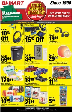 Preview of Bi-Mart weekly ads valid from 07/06/2026 | Page: 6 | Products: Yarn, Computer, Speaker, Thermometer