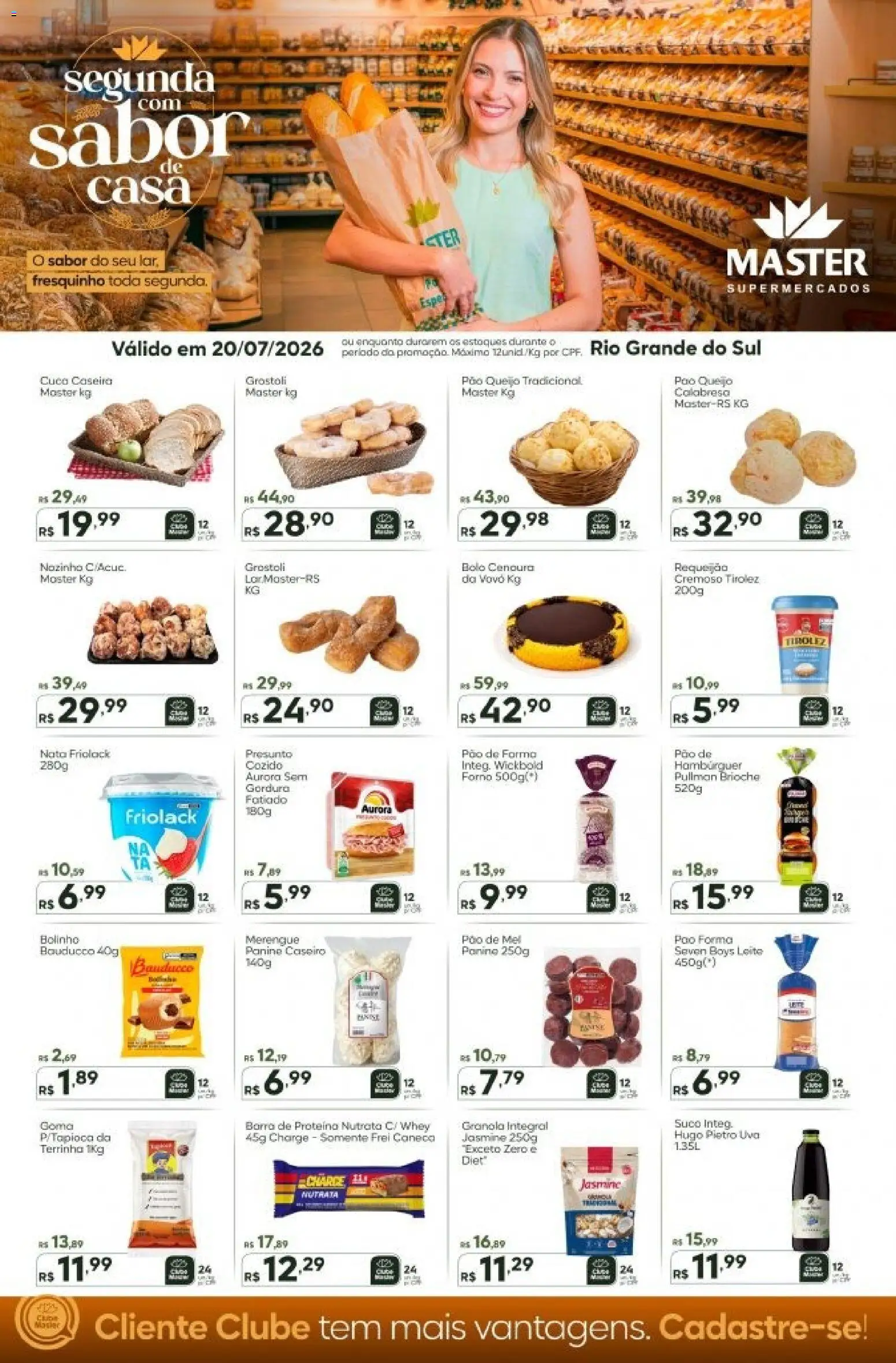 Master Folheto - válido de 20/07/2026 | Página: 1 | Produtos: Forno, Caneca, Presunto, Mel