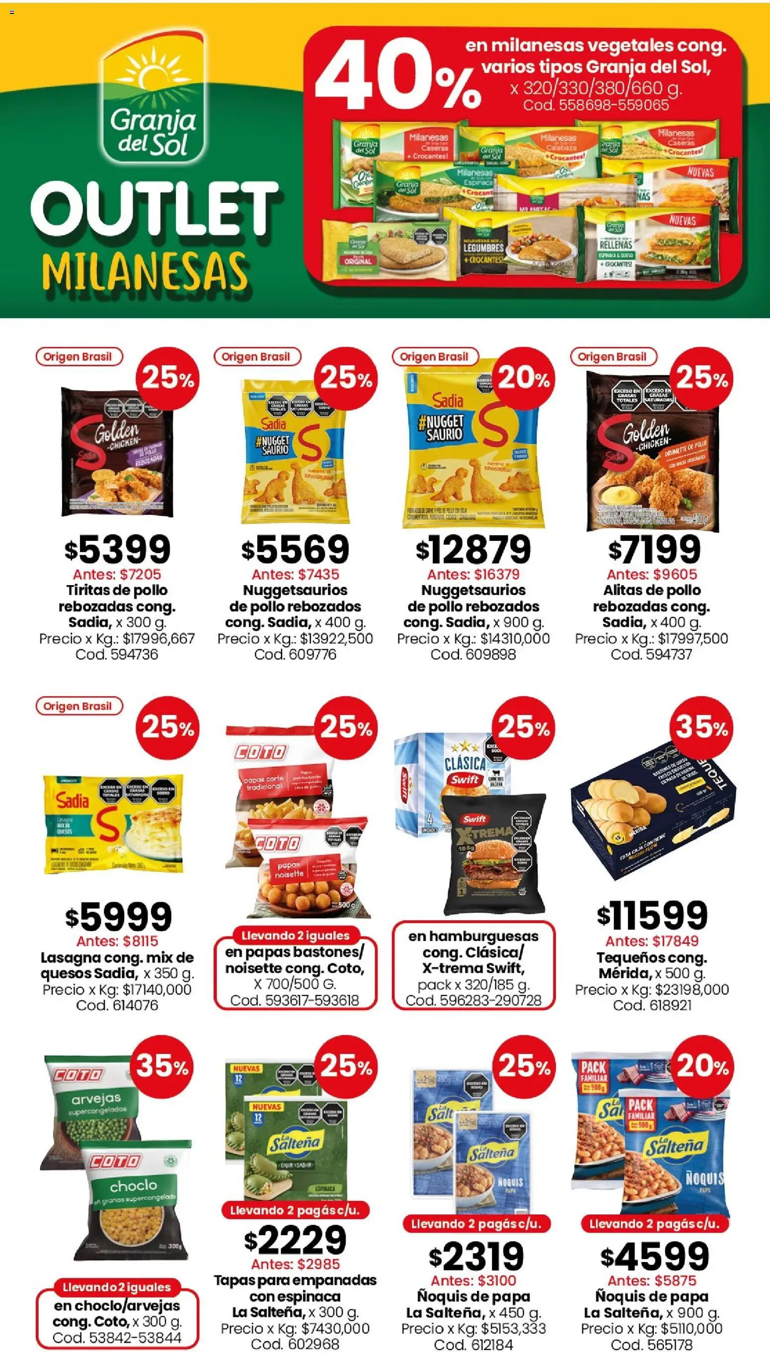Coto ofertas │ válido desde el 11.05.2026 | Página: 7 | Productos: Choclo, Caja, Arvejas, Espinaca
