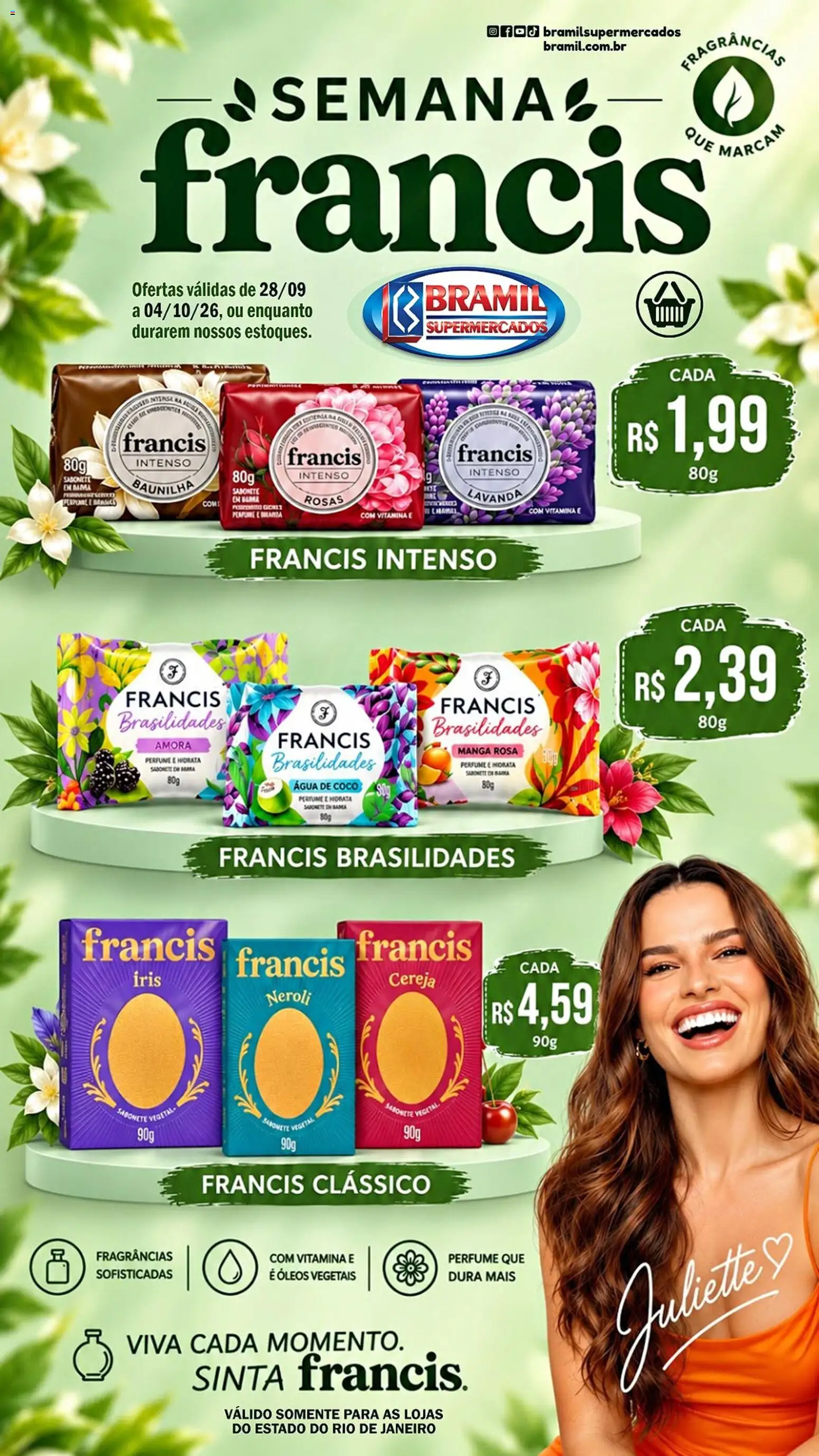 Bramil Supermercados Folheto - válido de 28/09/2026 | Página: 1 | Produtos: Coco, Água de coco, Baunilha, Manga
