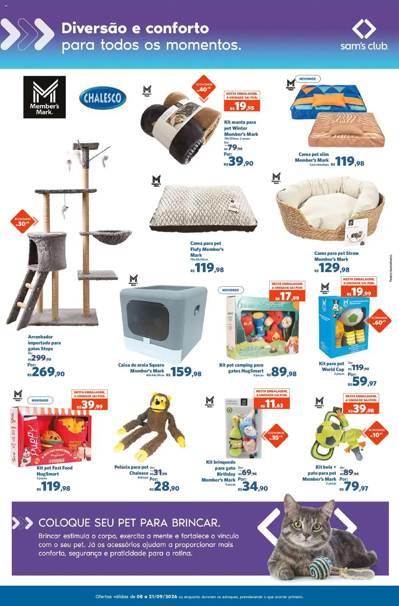 Sam's Club Folheto - válido de 08/09/2026 | Página: 6 | Produtos: Areia, Almofada, Caixa, Pato