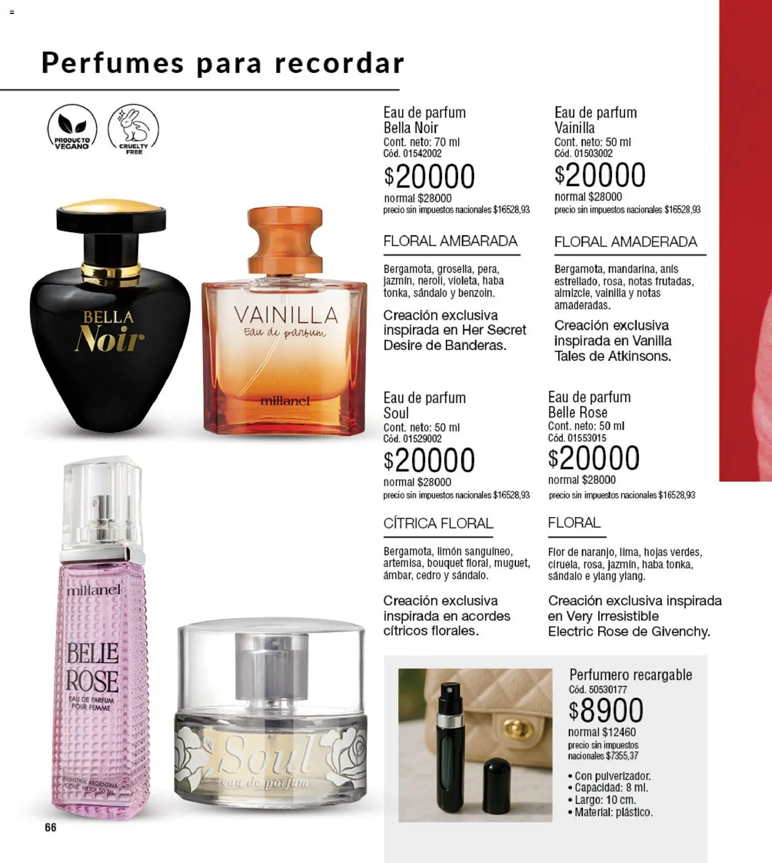 Millanel - Catálogo │ válido desde el 20/07/2026 | Página: 66 | Productos: Vainilla, Cítricos, Perfumes, Limón