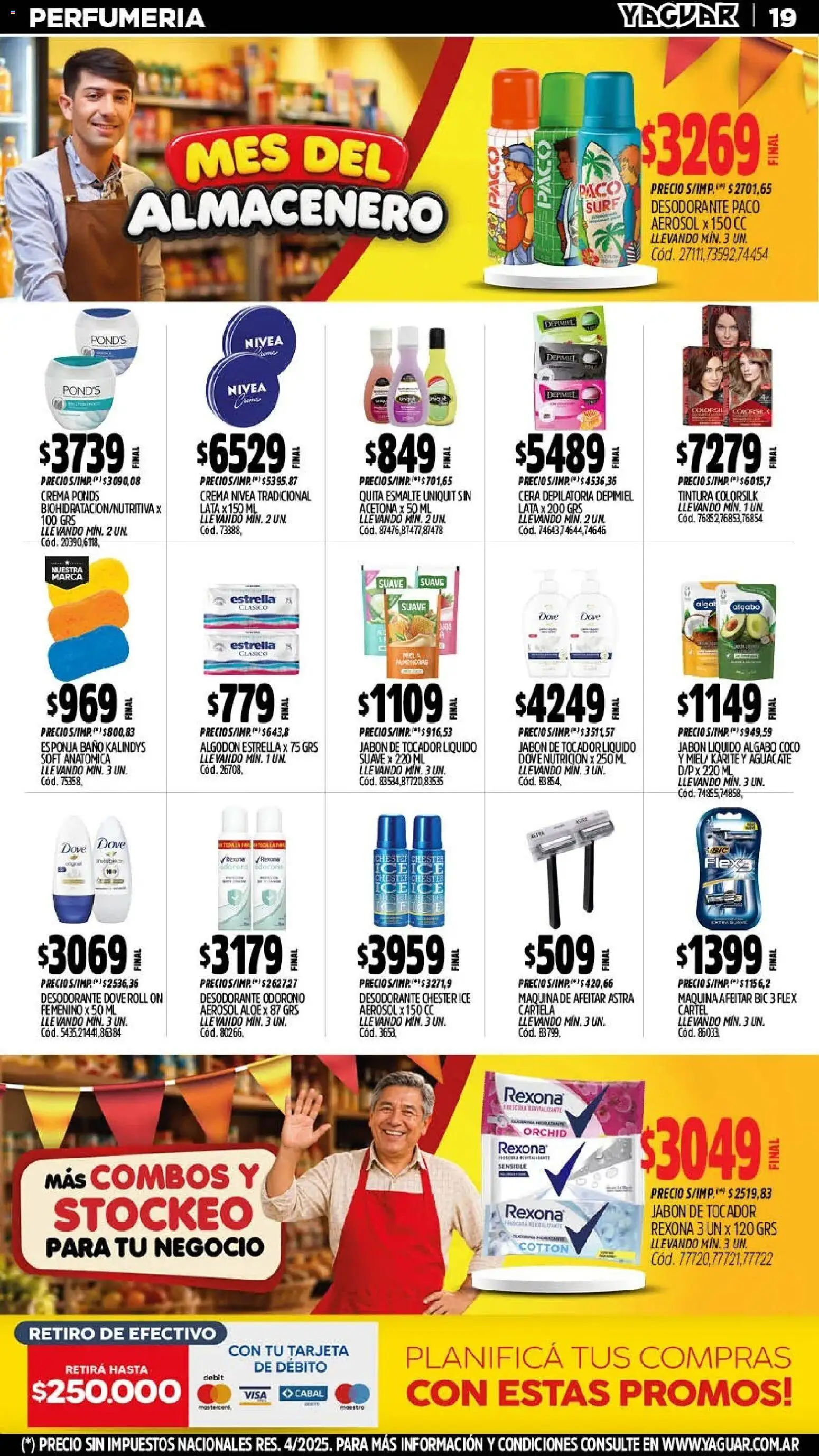 Yaguar - Oferta Semanal Parque Chacabuco │ válido desde el 28/09/2026 | Página: 19 | Productos: Algodón, Baño, Jabón, Desodorante