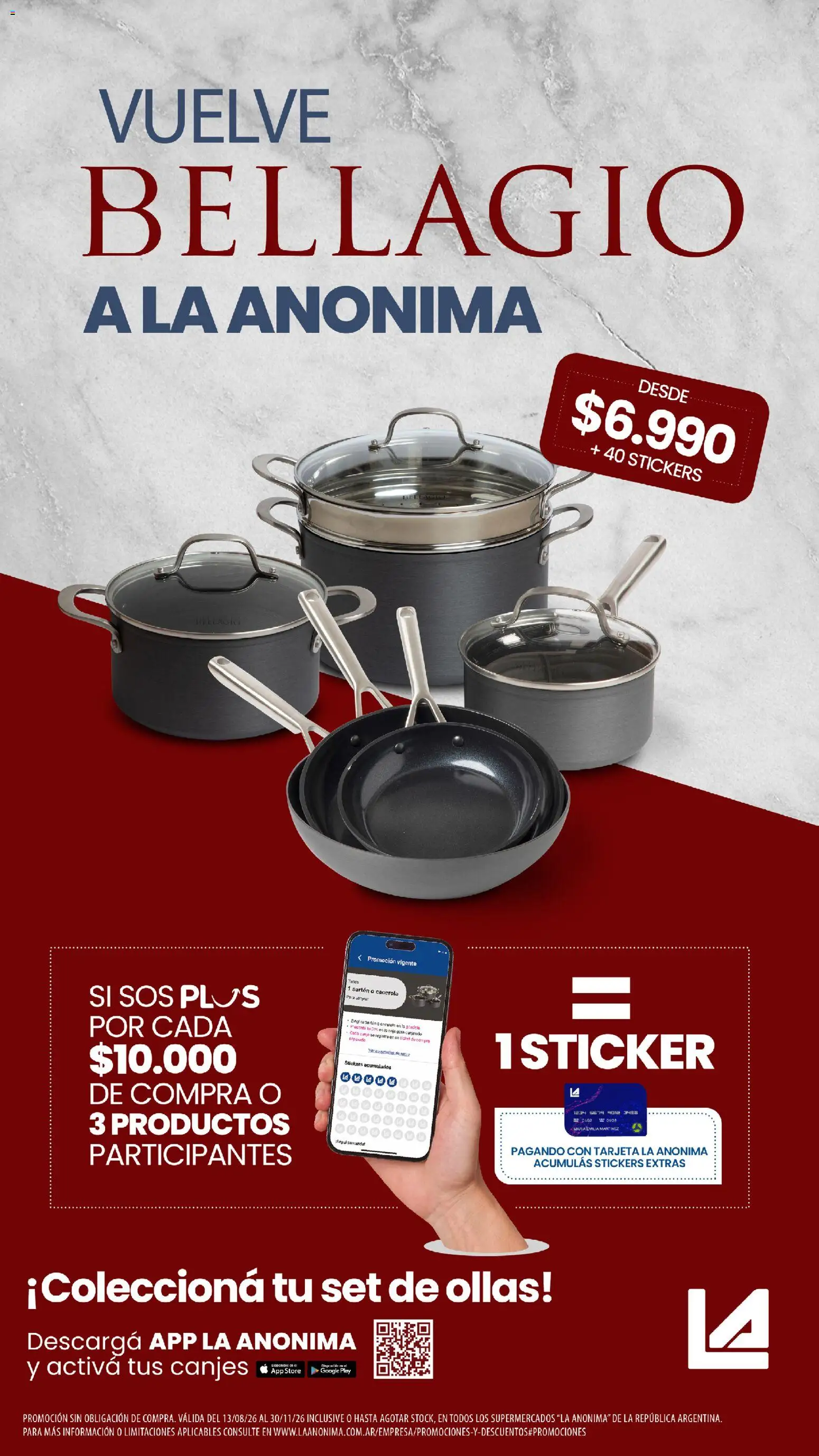 La Anonima catálogo │ válido desde el 13/08/2026 | Página: 2 | Productos: Ollas, Sartén