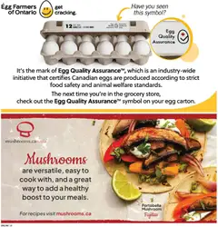 Preview of Fortinos weekly flyer / circulaire from shop Fortinos valid from Aug 20, 2026 | Page: 14 | Products: Food, Mushrooms, Eggs