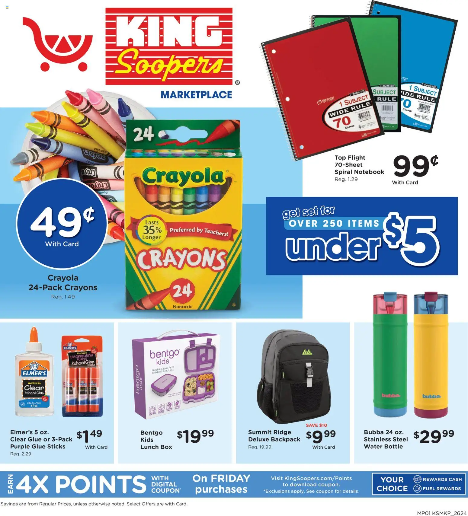 King Soopers Home & Apparel - valid from 07/15/2026 | Page: 1 | Products: Box, Ridge, Backpack, Notebook