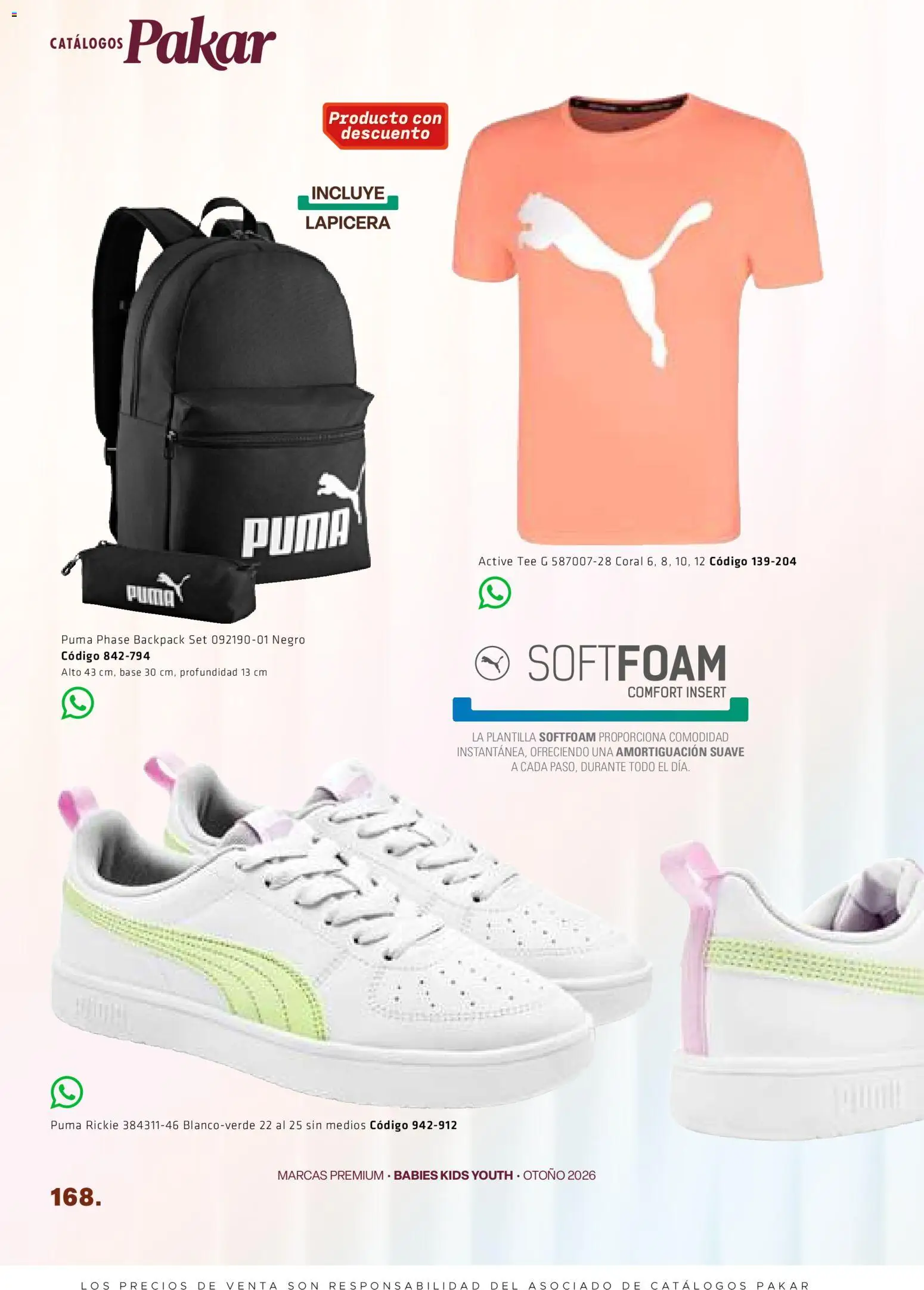 Nuevas ofertas de SC Pakar válidas en toda la República Mexicana desde el 28/08/2026. ¡Encuentra las mejores ofertas en SC Pakar catálogo Premium Kids! | Página: 168