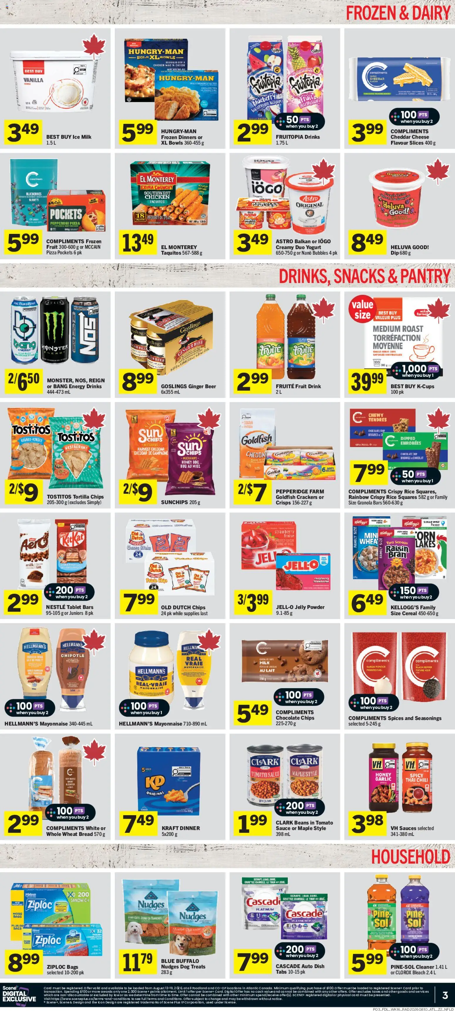 Foodland flyer valid from Aug 13, 2026 | Page: 4 | Products: Mayonnaise, Honey, Capsules, Sauces